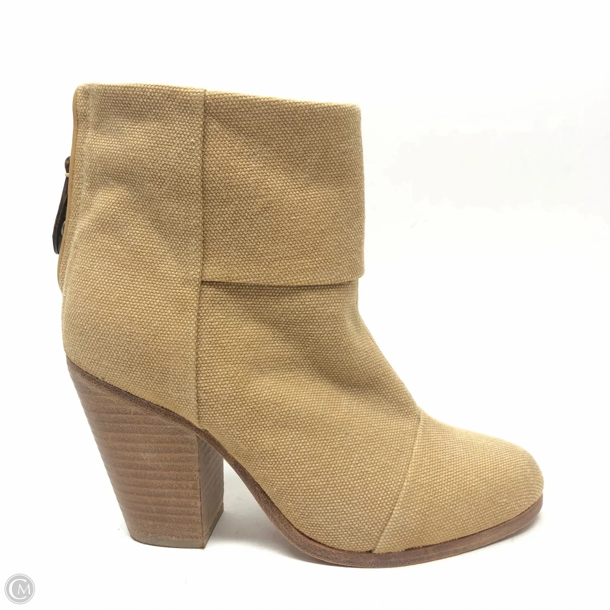 Lightweight Footwear Smooth Soles Boots Ankle Heels By Rag And Bone In Tan, Size: 6.5