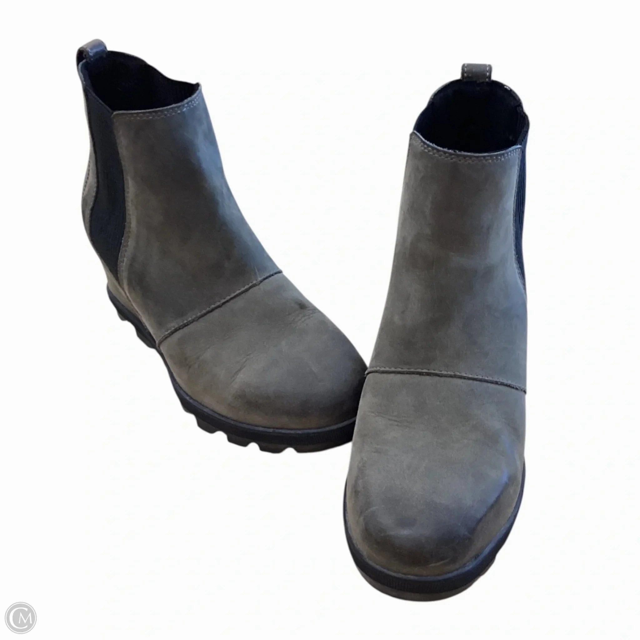 Shock Absorbing Daily Walks Weekend Adventure Boots Ankle Heels By Sorel In Green, Size: 7
