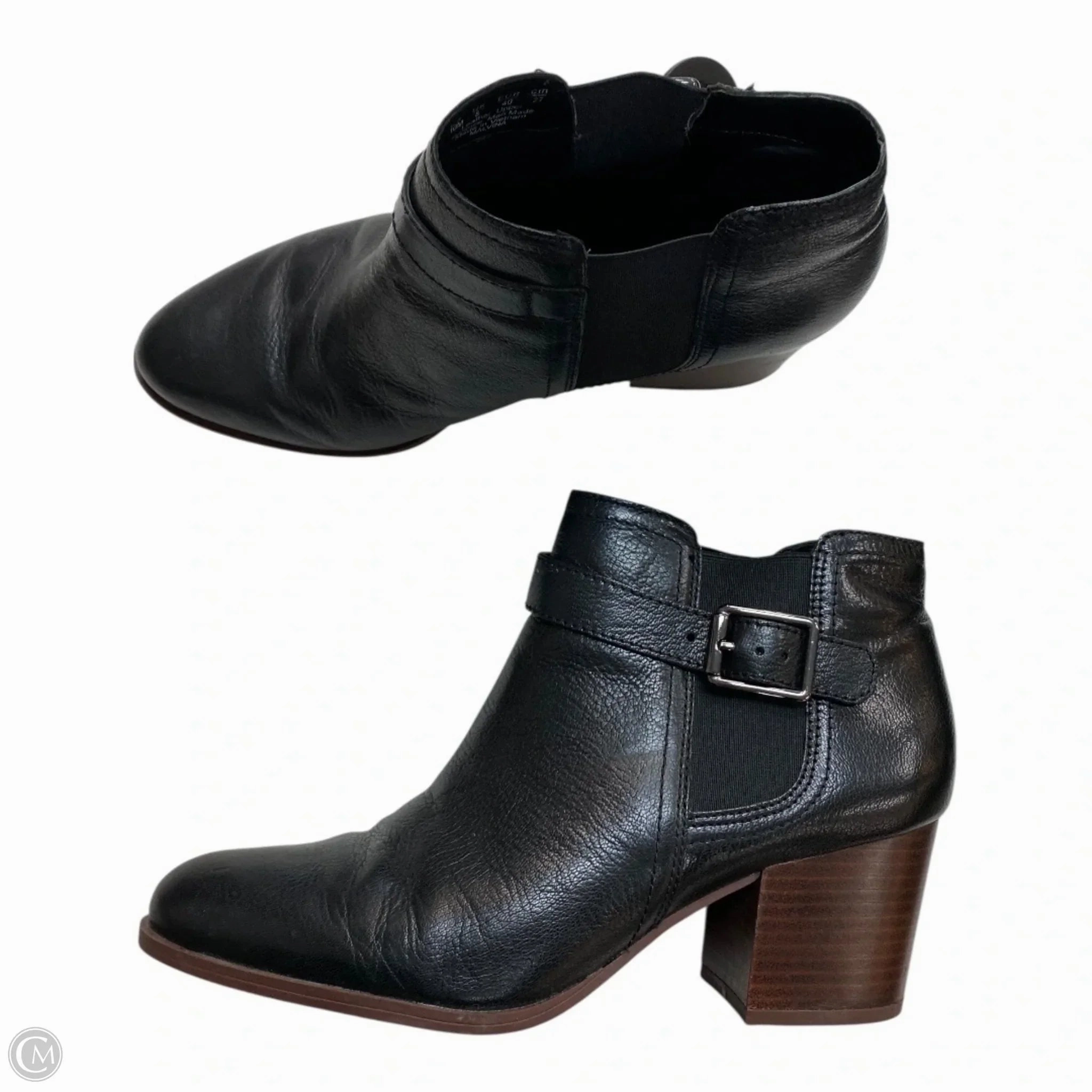 Minimal Mood Cushioned Step Snowy Path Boots Ankle Heels By Franco Sarto In Black, Size: 10