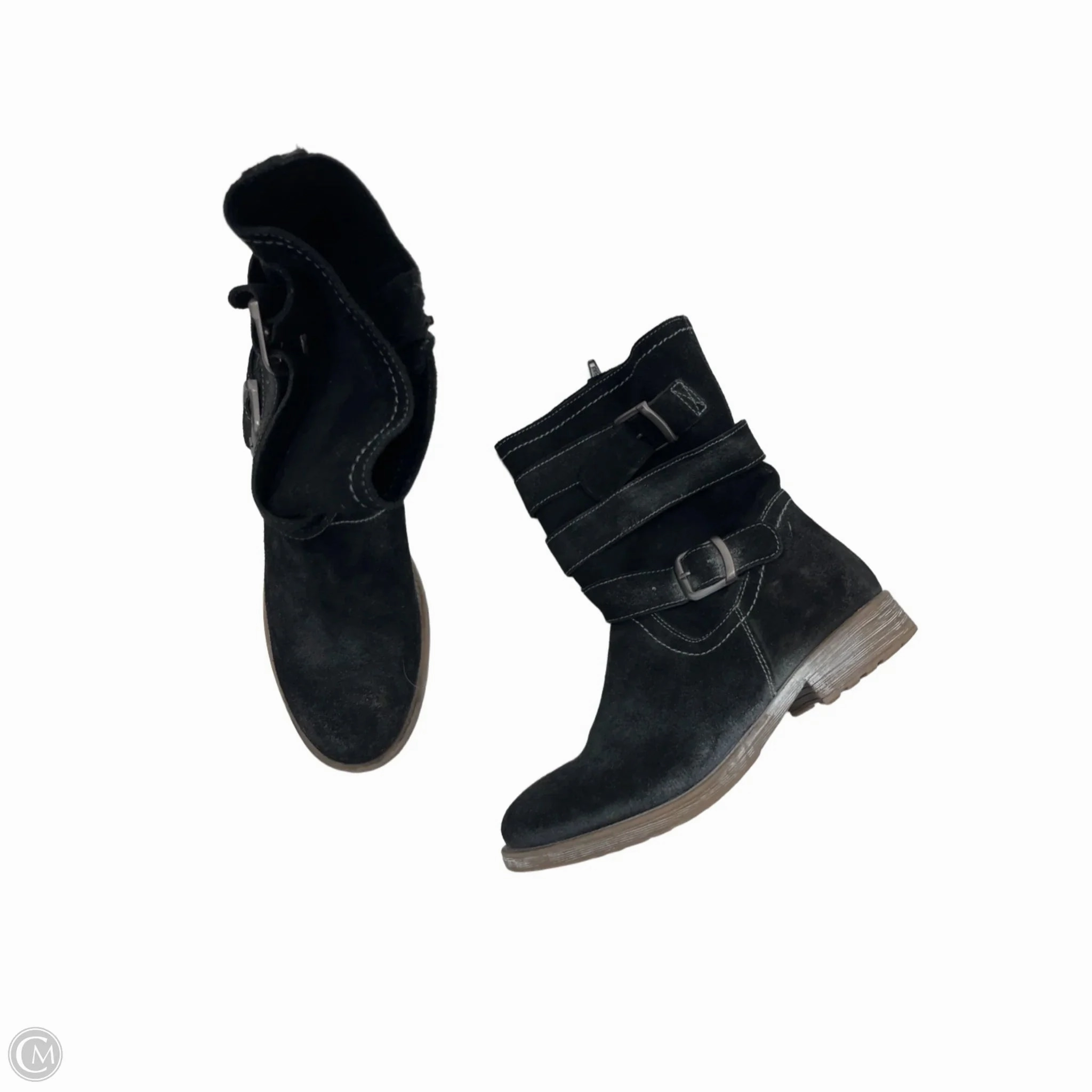 Boots Ankle Flats By Cma In Black, Size: 8.5 Matte Tone hypoallergenic