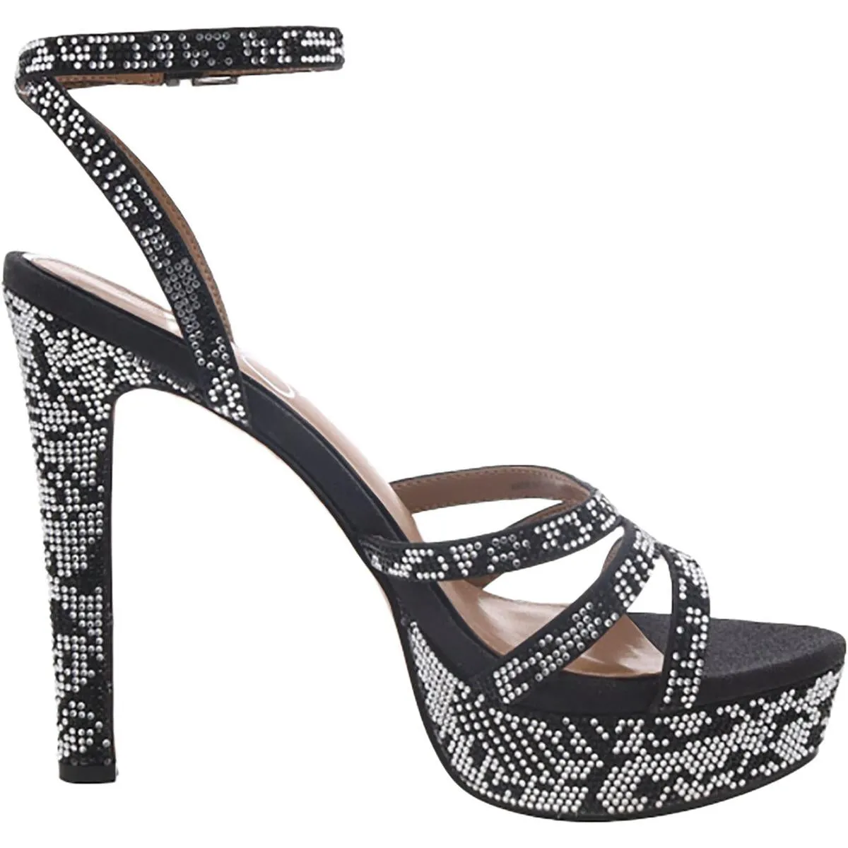 Jessica Simpson Balina Women's Faux Suede Platform Ankle Wrap Dress Sandals