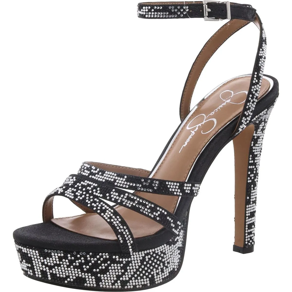 Jessica Simpson Balina Women's Faux Suede Platform Ankle Wrap Dress Sandals