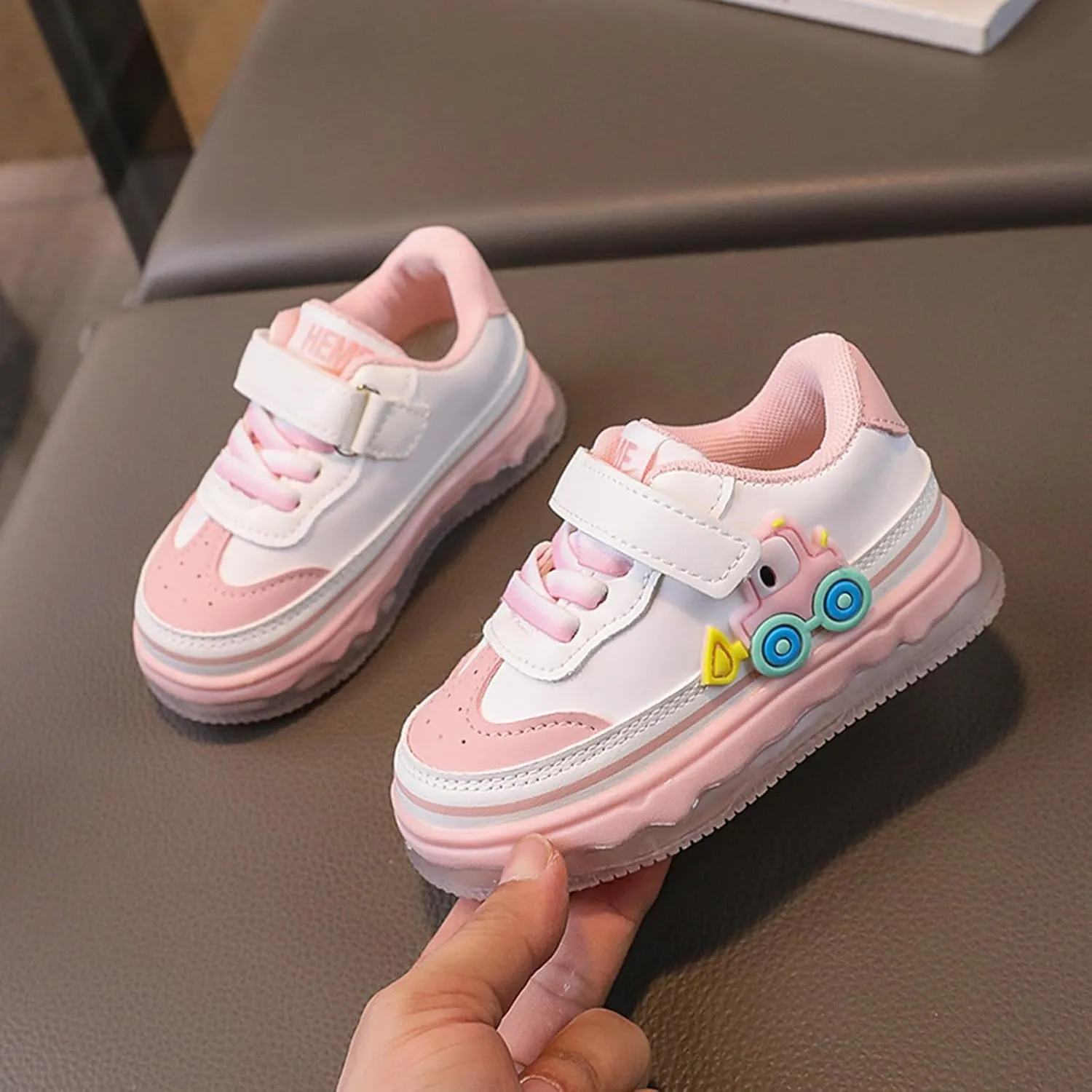 Kids Light Up Flashing Sneaker Athletic Running Shoes Lace-Up Slip-on Sneakers for Boy Girl Outdoor Girl Shoes Size 12