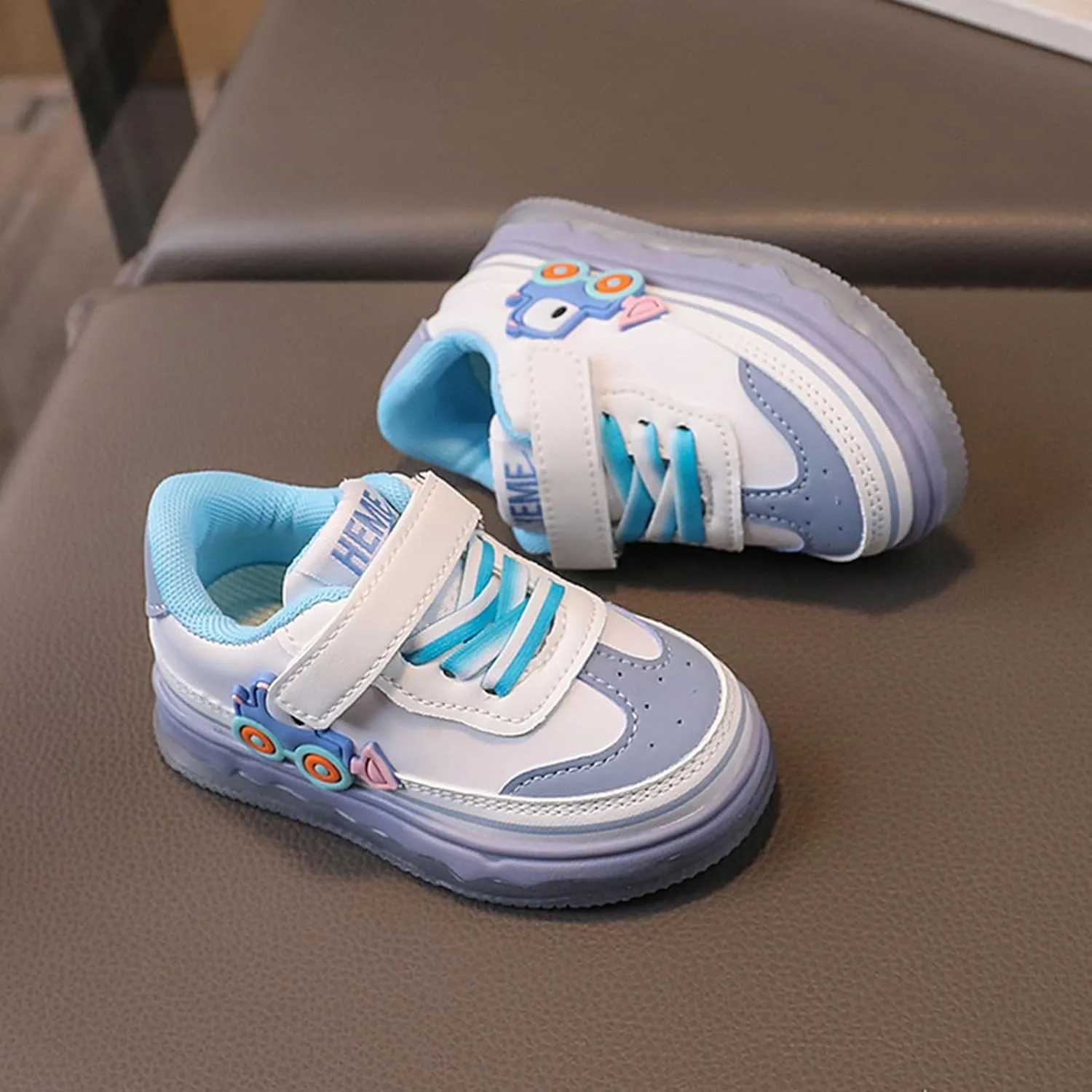 Kids Light Up Flashing Sneaker Athletic Running Shoes Lace-Up Slip-on Sneakers for Boy Girl Outdoor Girl Shoes Size 12