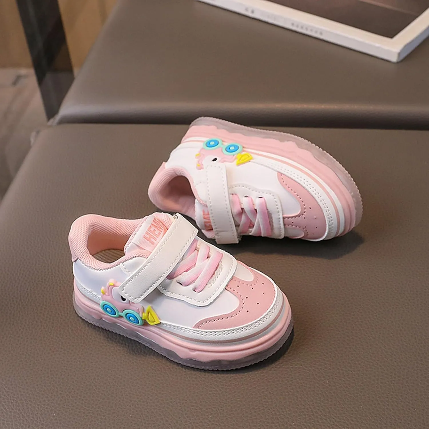 Kids Light Up Flashing Sneaker Athletic Running Shoes Lace-Up Slip-on Sneakers for Boy Girl Outdoor Girl Shoes Size 12