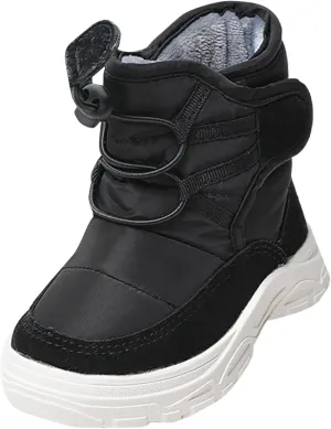 Kids Snow Boots Insulated Winter Snow Boots Faux Fur Lined Winter Warm Unisex Shoes (Toddler/Little Kid/Big Kid)