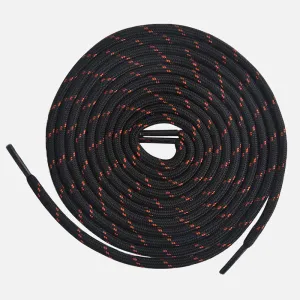 Knixmax Strong Round Shoe Laces Black Brown for Walking Boots Hiking Shoes Trainers Sneakers