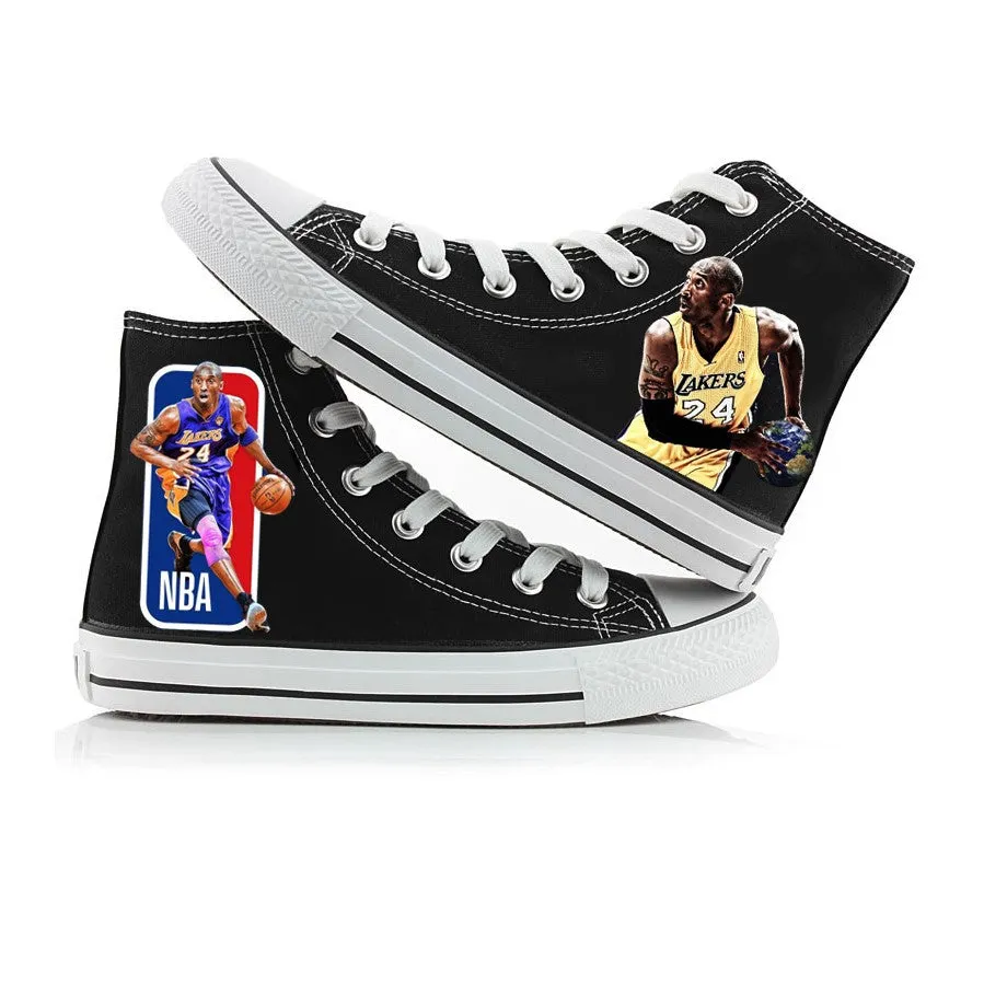 Kobe Shoes High Top Canvas Shoes Unisex Casual Shoes Kobe Bryant Black Mamba Sneaker Gifts