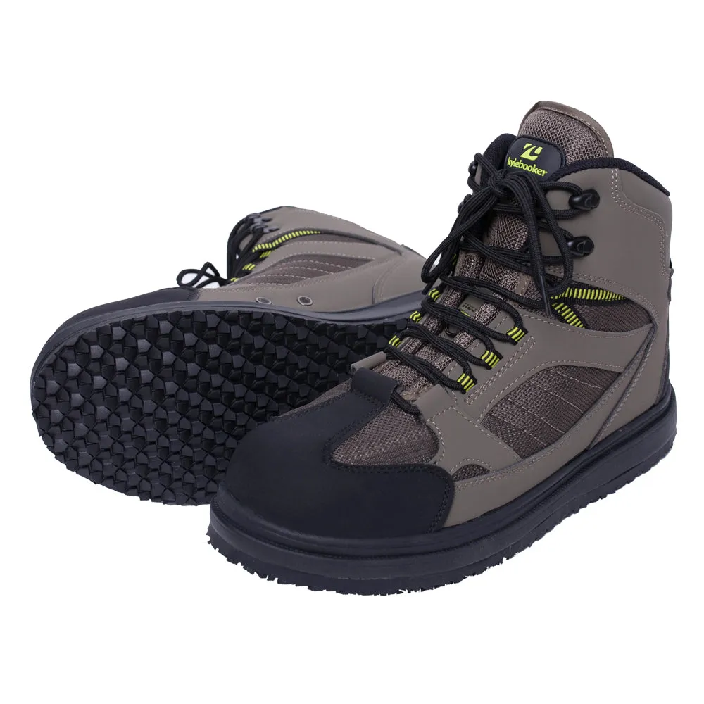 Kylebooker Fly Fishing Rubber Sole Wading Boots Waders Shoes WB002