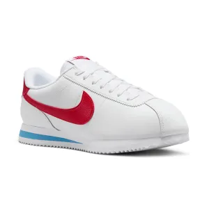Women's Cortez Leather White/Varsity Red Performance Mesh