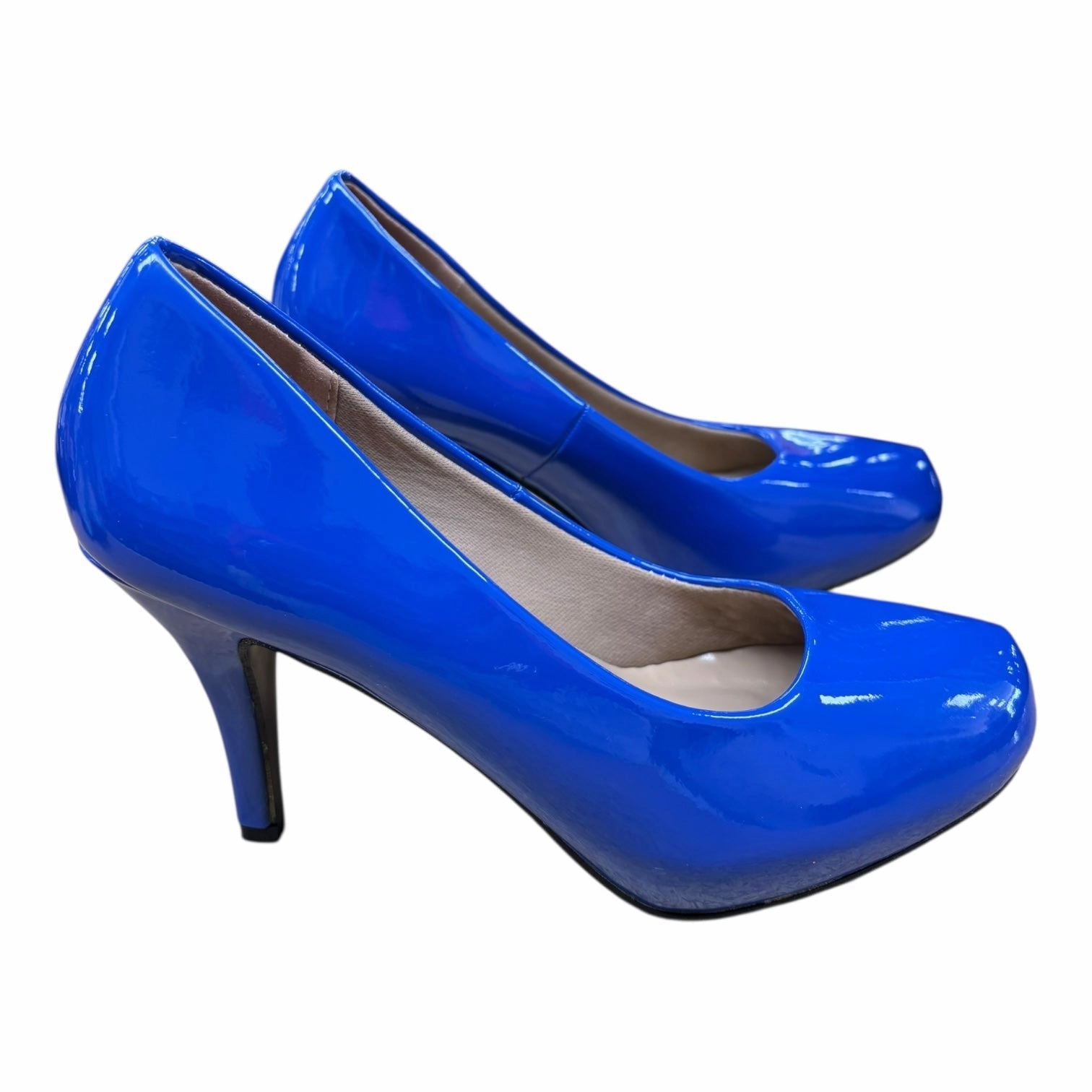 Shoes Heels Stiletto By Cme In Blue, Size:8 Stylish Design