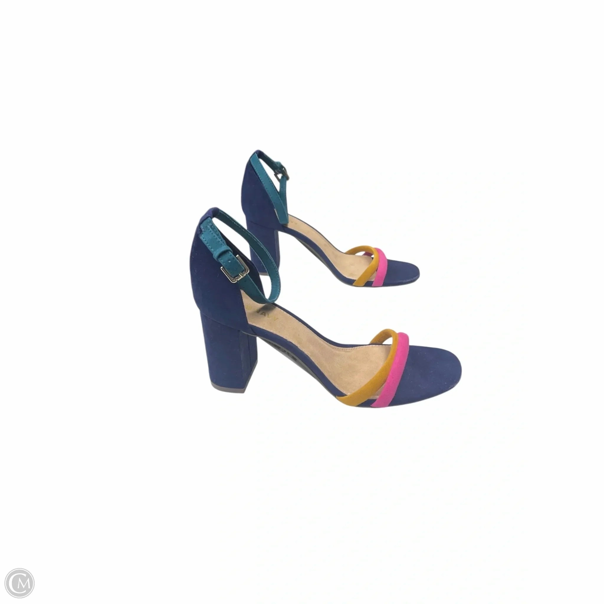 Shoes Heels Block By Old Navy In Navy, Size: 6 platform sandals Fashion Footwear