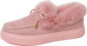 Lausiuoe Snow Boots For Women Cute Wide Calf Winter Fur Lined Warm Ankle Booties Casual Fashion Trendy Slip On Outdoor Shoes