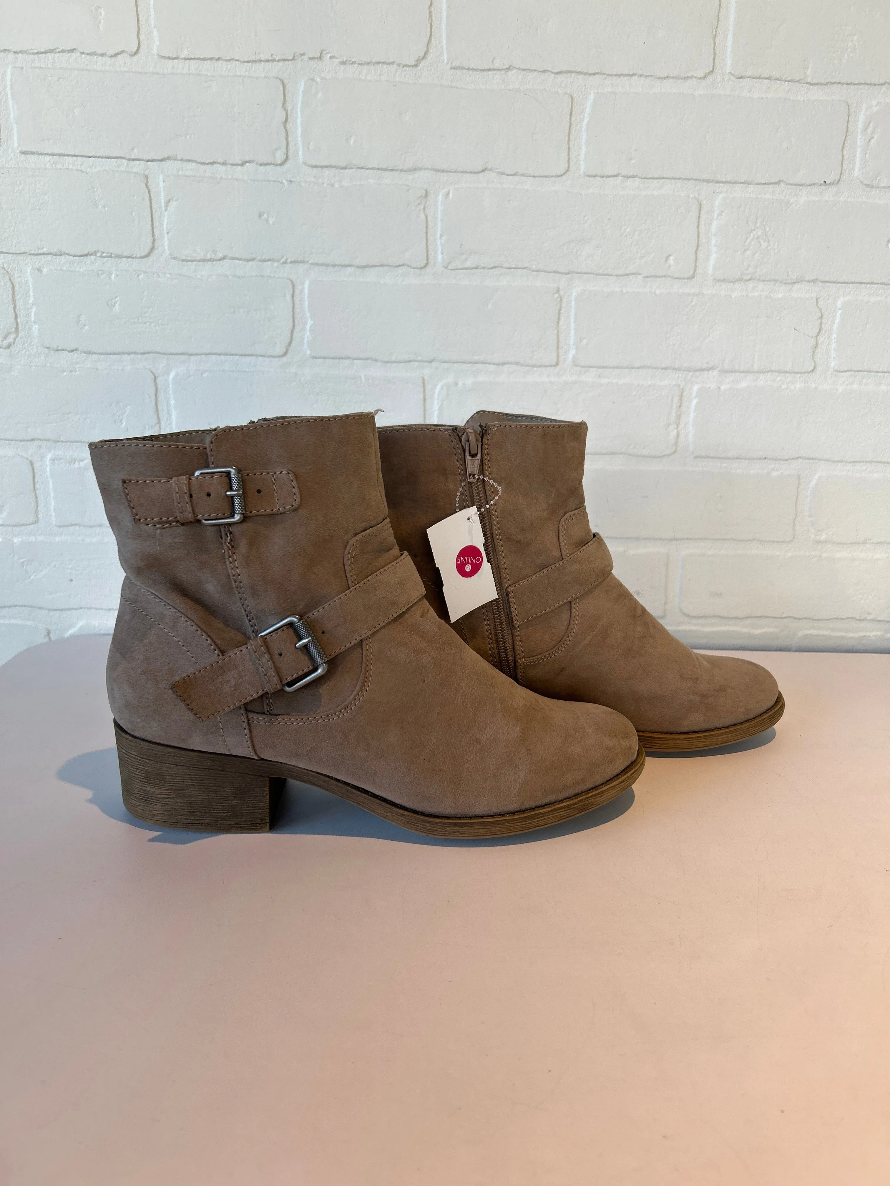 Cozy Pair Cold Fashion Boots Mid-calf Heels By Dv In Tan, Size: 10