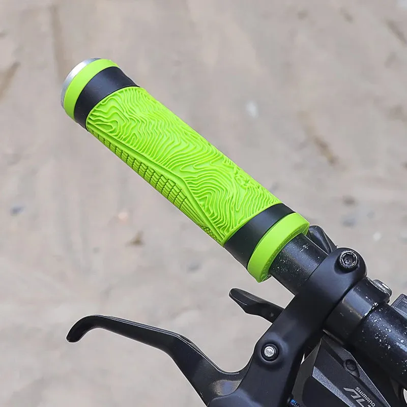 Lebycle Pure Silicone Gel Durable Shock Proof Anti Slip Soft Bicycle Grips for MTB Mountain Bike 22.1mm Handlebar
