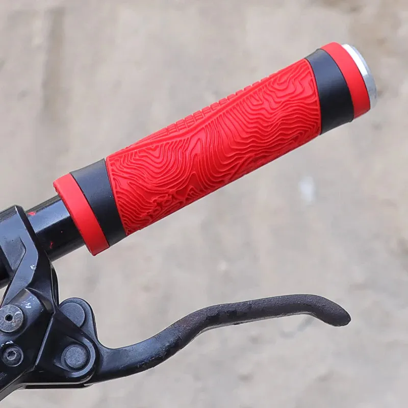 Lebycle Pure Silicone Gel Durable Shock Proof Anti Slip Soft Bicycle Grips for MTB Mountain Bike 22.1mm Handlebar