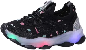 LED Light Up Shoes Boys Girls Kids Breathable Cute Fashion Flashing Sneaker Athletic Running First Walking Shoes