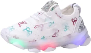 LED Light Up Shoes Boys Girls Kids Breathable Cute Fashion Flashing Sneaker Athletic Running First Walking Shoes