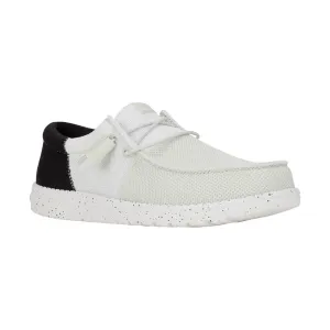 Quick Fit Stylish Slip On Men's Wally Tri Varsity Mesh White/Black