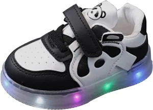 Light Up Girls Shoes Lightweight Breathable Walking Sneaker Slip On Luminous Shoes Kid Led Shoes Running Shoes