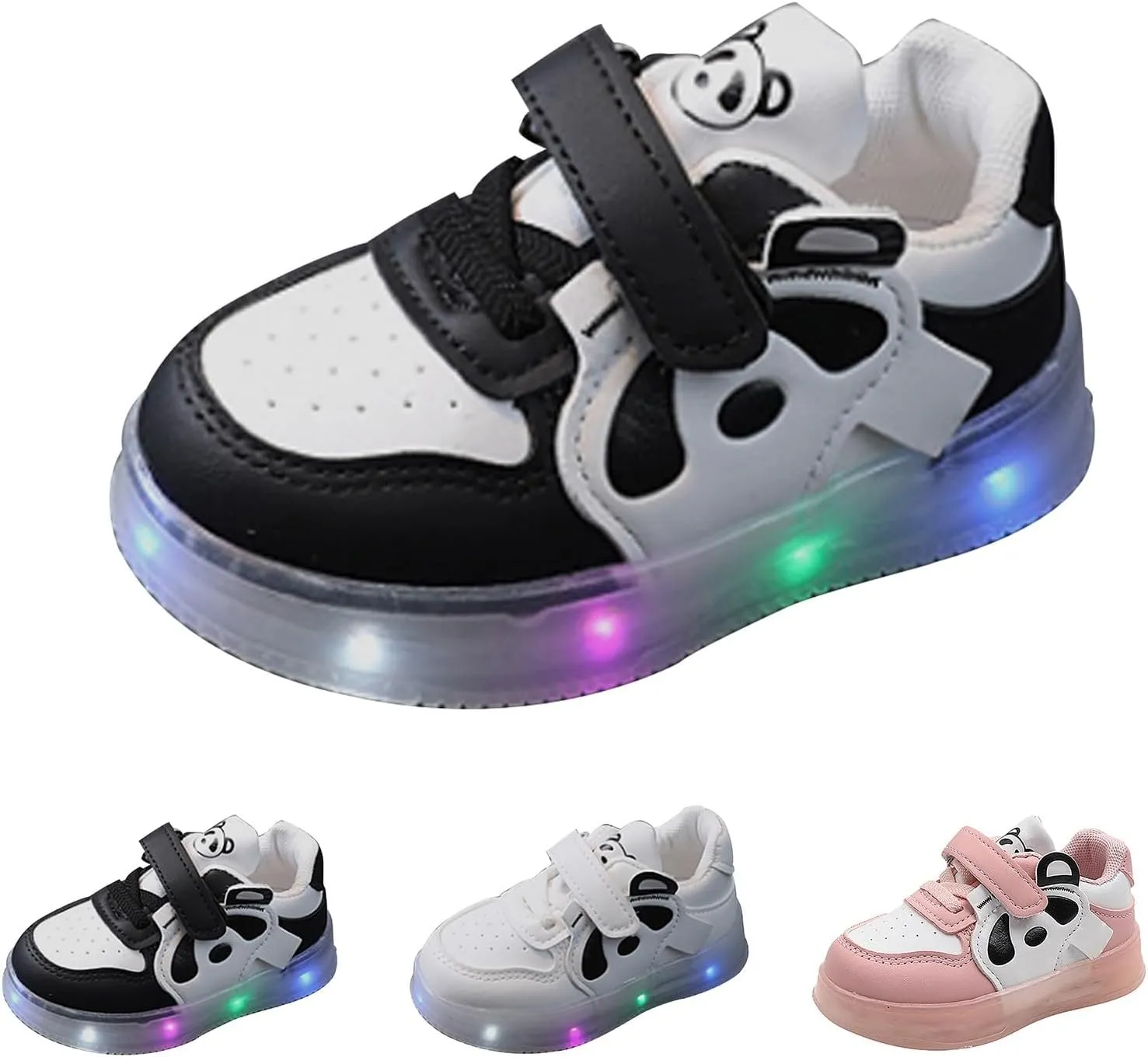 Light Up Girls Shoes Lightweight Breathable Walking Sneaker Slip On Luminous Shoes Kid Led Shoes Running Shoes