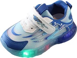 Light Up Toddler Shoes Casual Breathable Non-Slip Unisex Luminous Sneakers for Girls Boys Flashing Sport Sneakers
