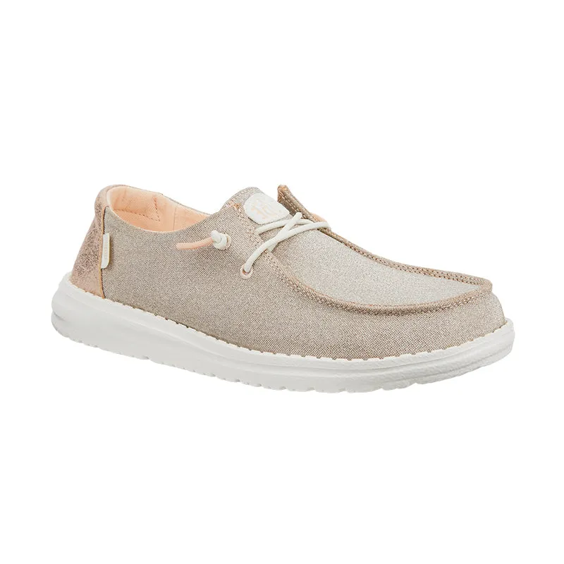 Women's Wendy Metallic Sparkle Rose Gold Everyday Wear Effortless Step