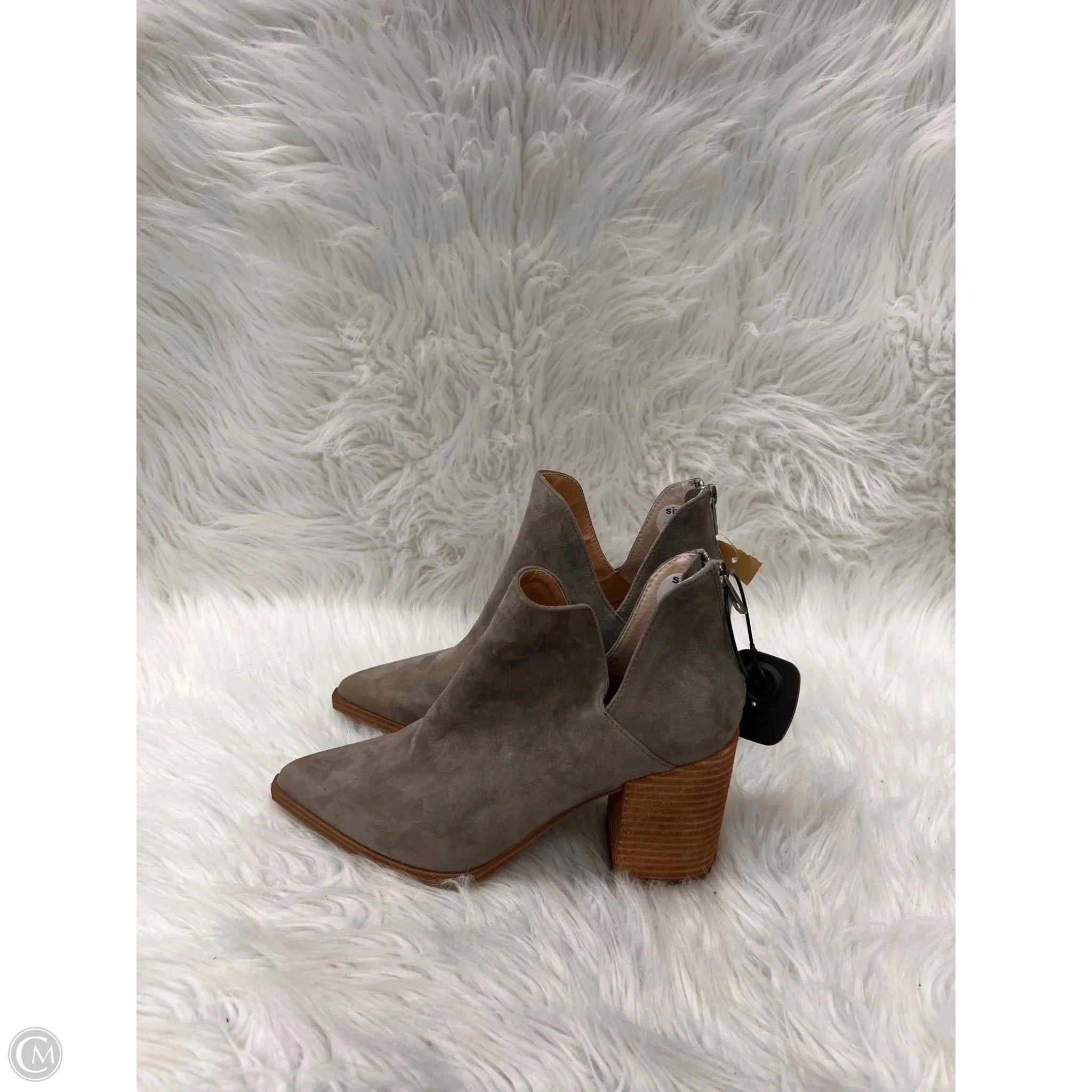 Stable Support Cold Climate Boots Ankle Heels By Steve Madden In Taupe, Size: 7.5