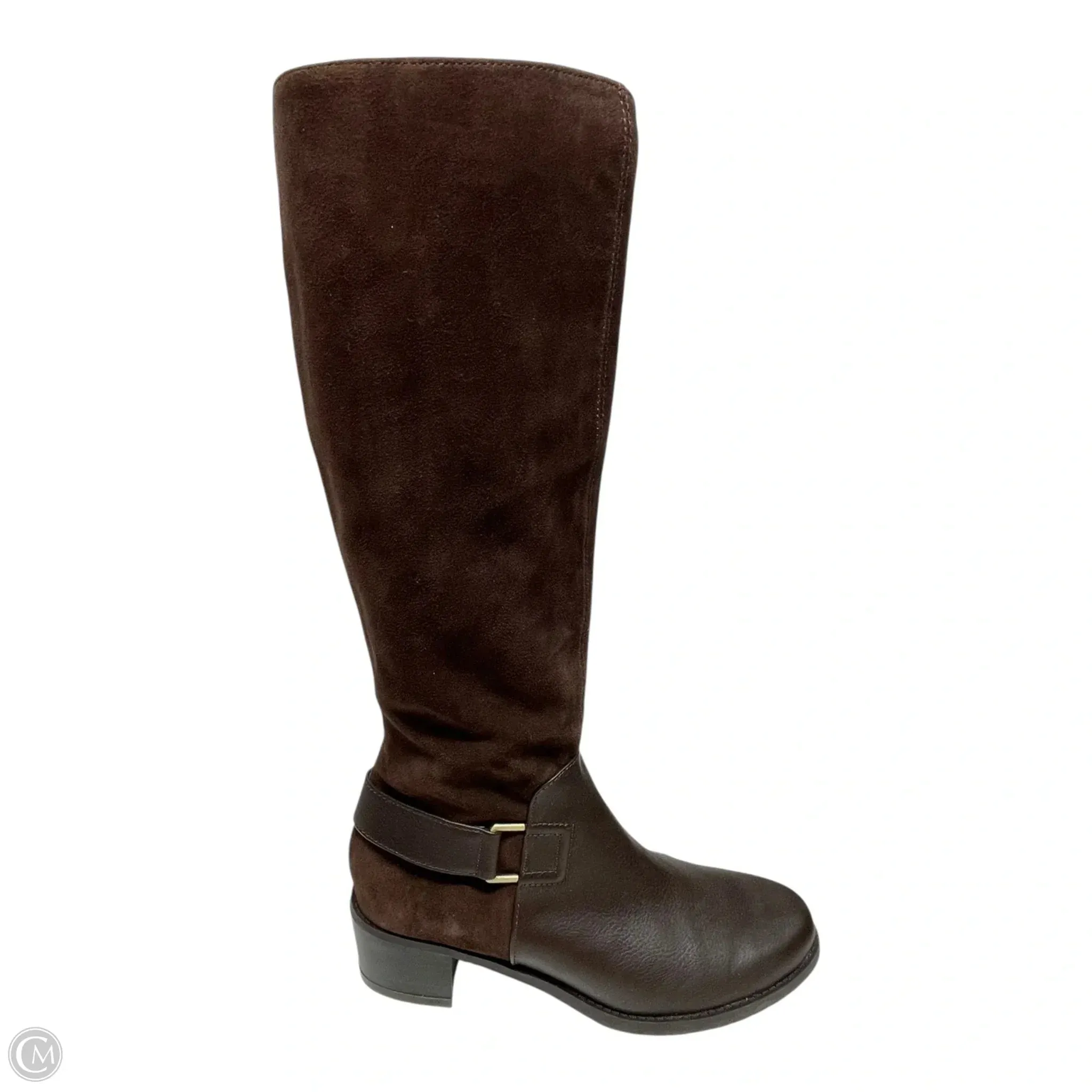 Boots Knee Flats By Aerosoles In Brown, Size: 7 Fashion Statement Chic Fashion