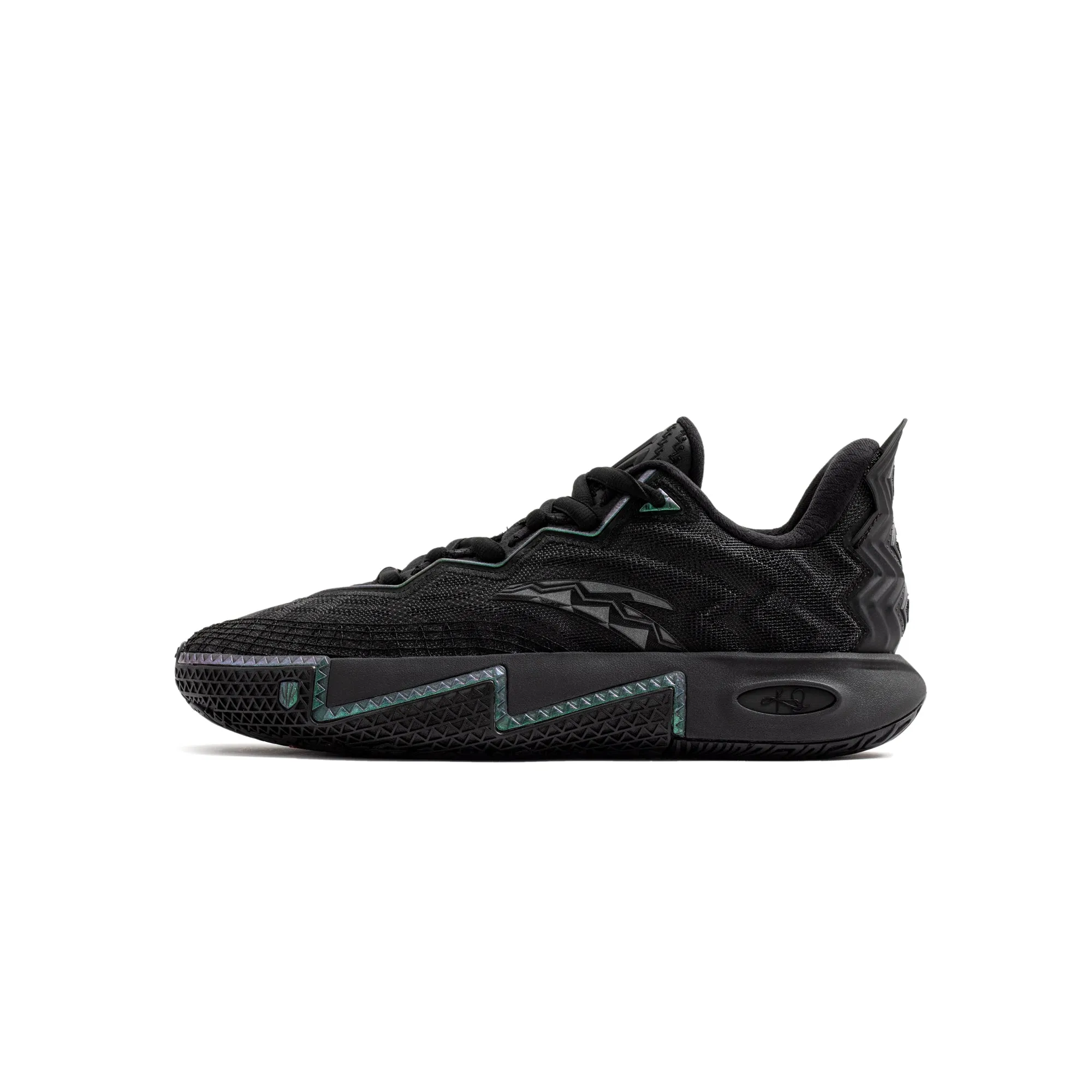 Anta Mens Kai 2 Triple Black Shoes running in a zip line area shoes