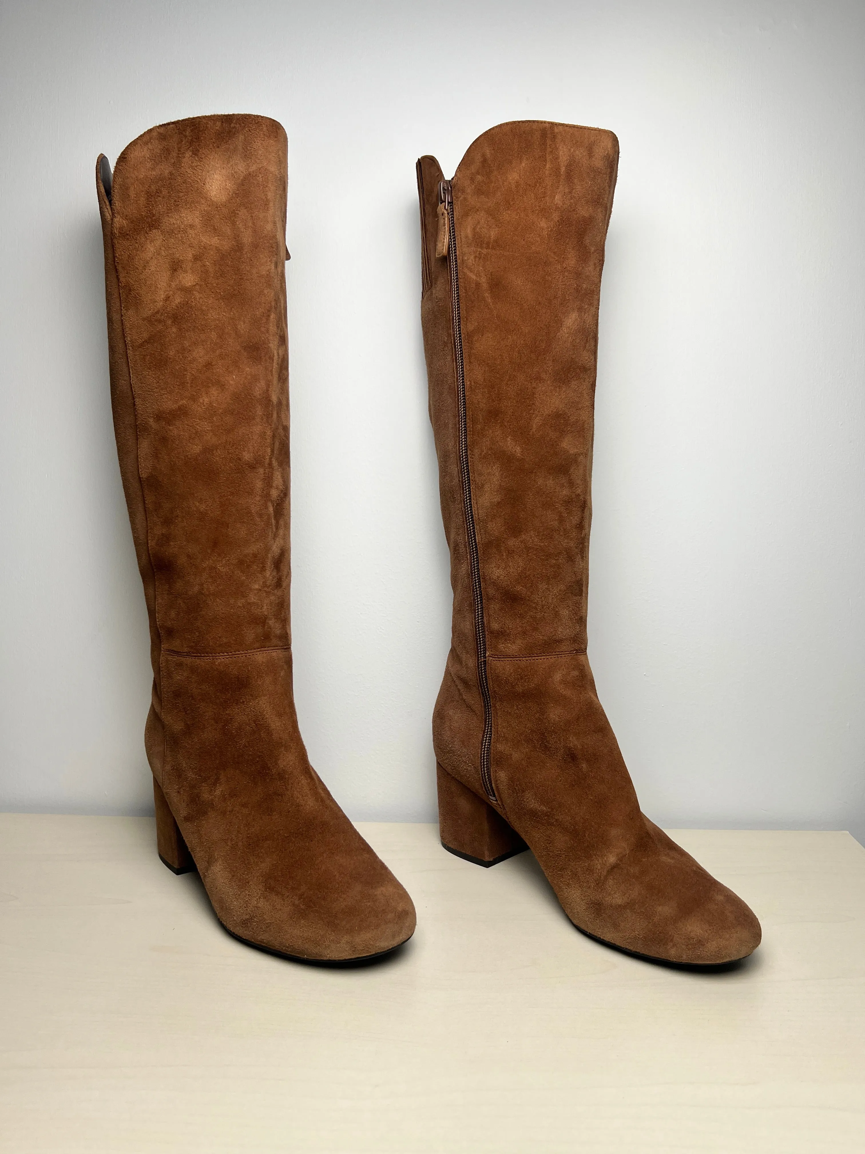 Perfect Fit Perfect Cold Walk Boots Knee Heels By Cole-haan In Brown, Size: 9