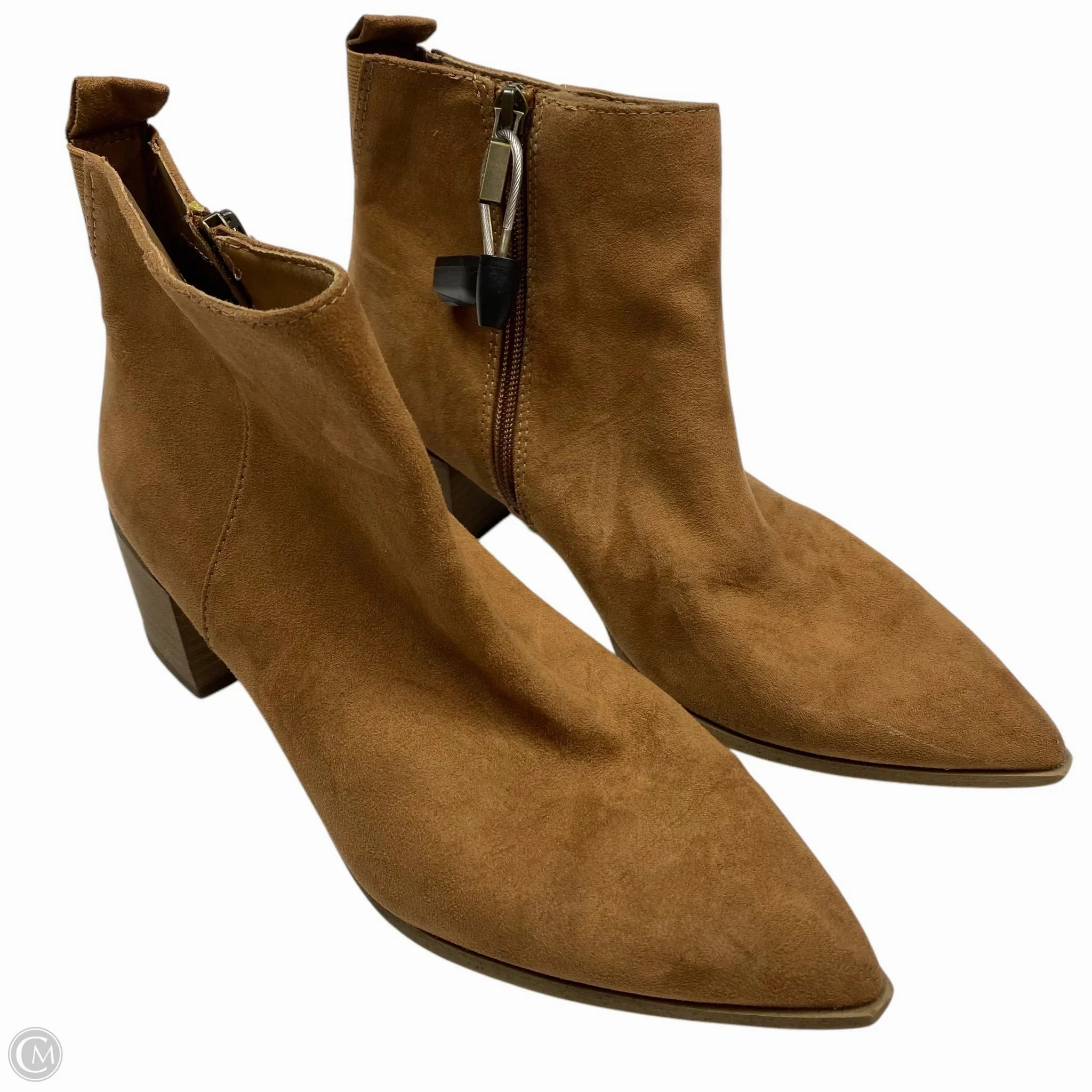ground grip Boots Ankle Heels By Universal Thread In Brown, Size: 8.5