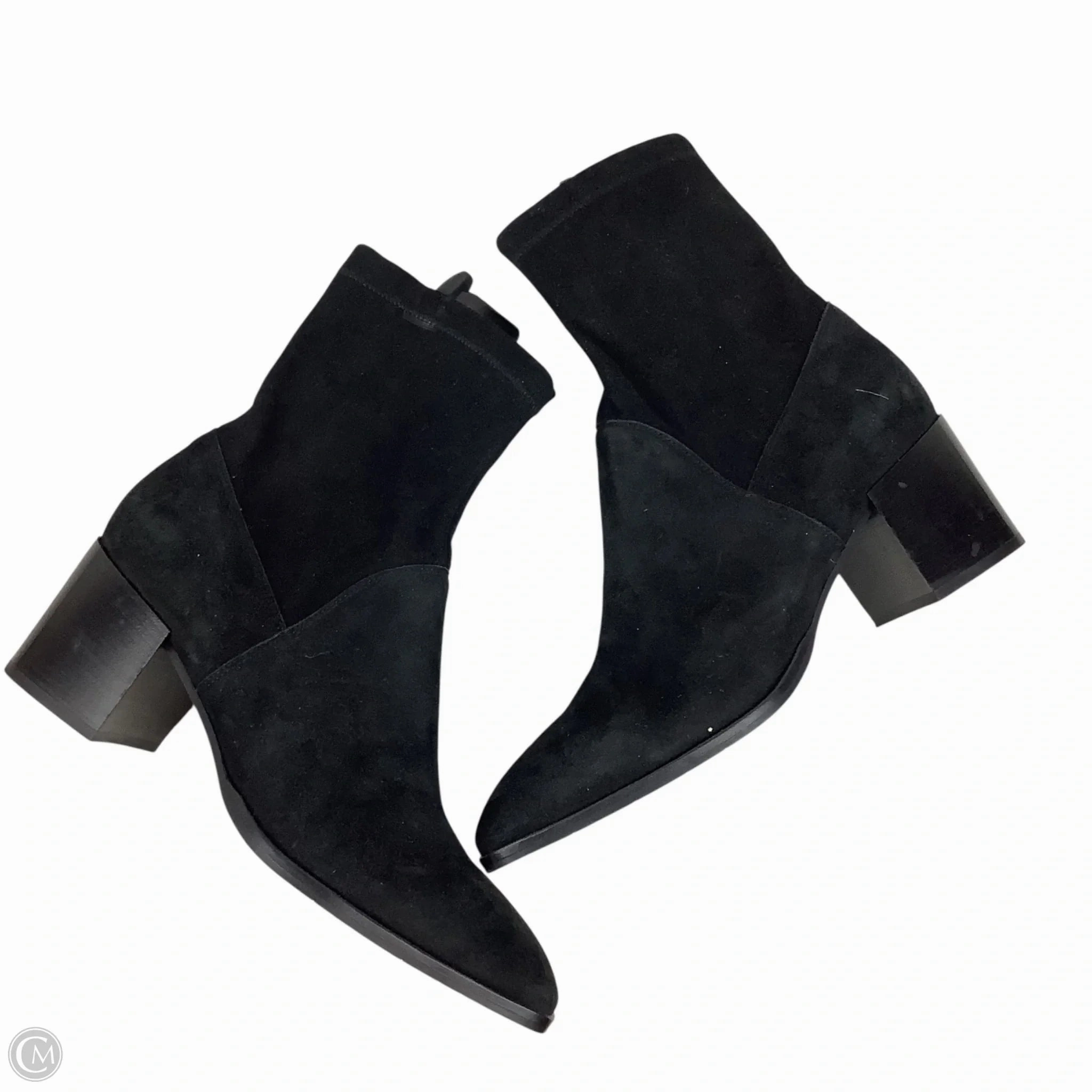 Boots Ankle Heels By Aquatalia In Black, Size: 10 Anti microbial Protective Finish Functional Minimalist