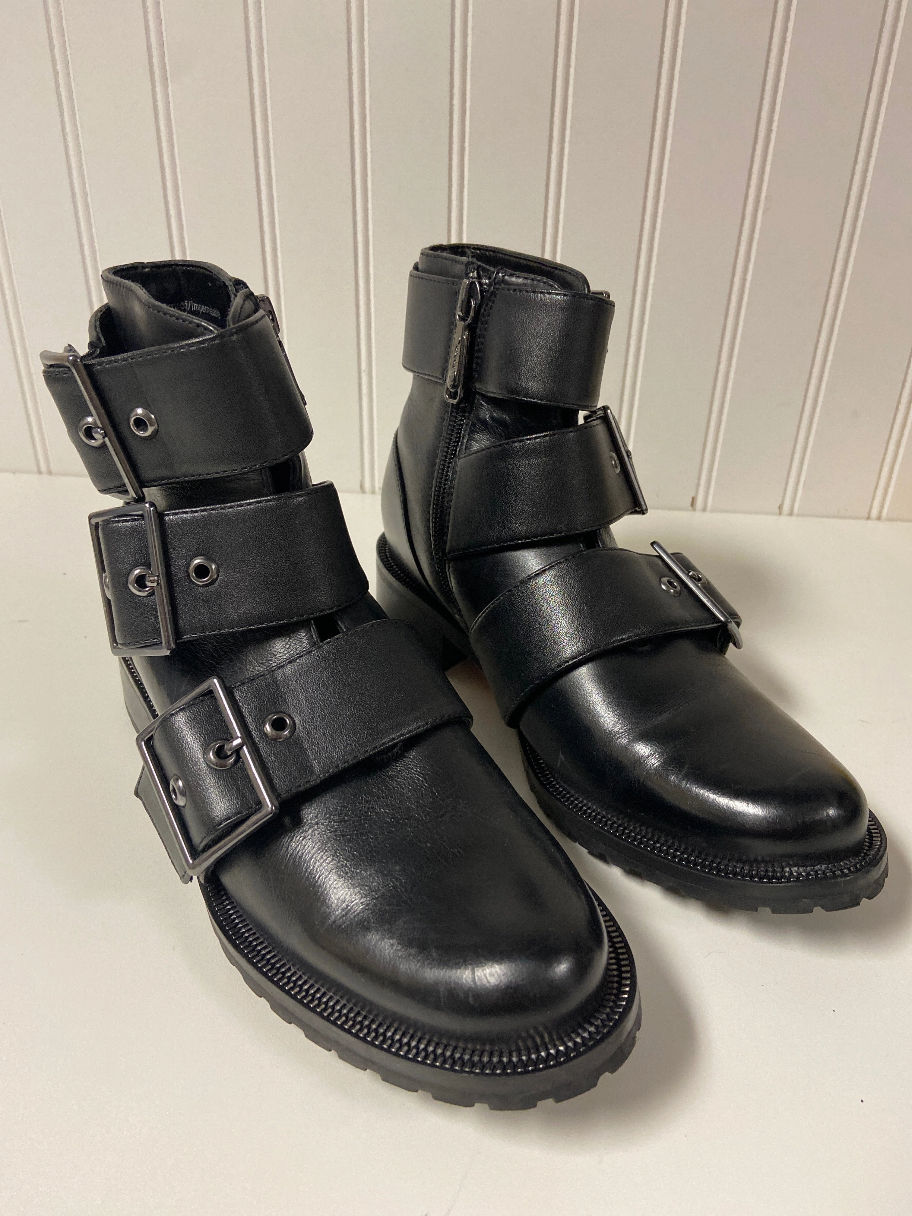 Boots Ankle Heels By Blondo In Black, Size: 6.5 Memory Foam Footbed Quick Wear
