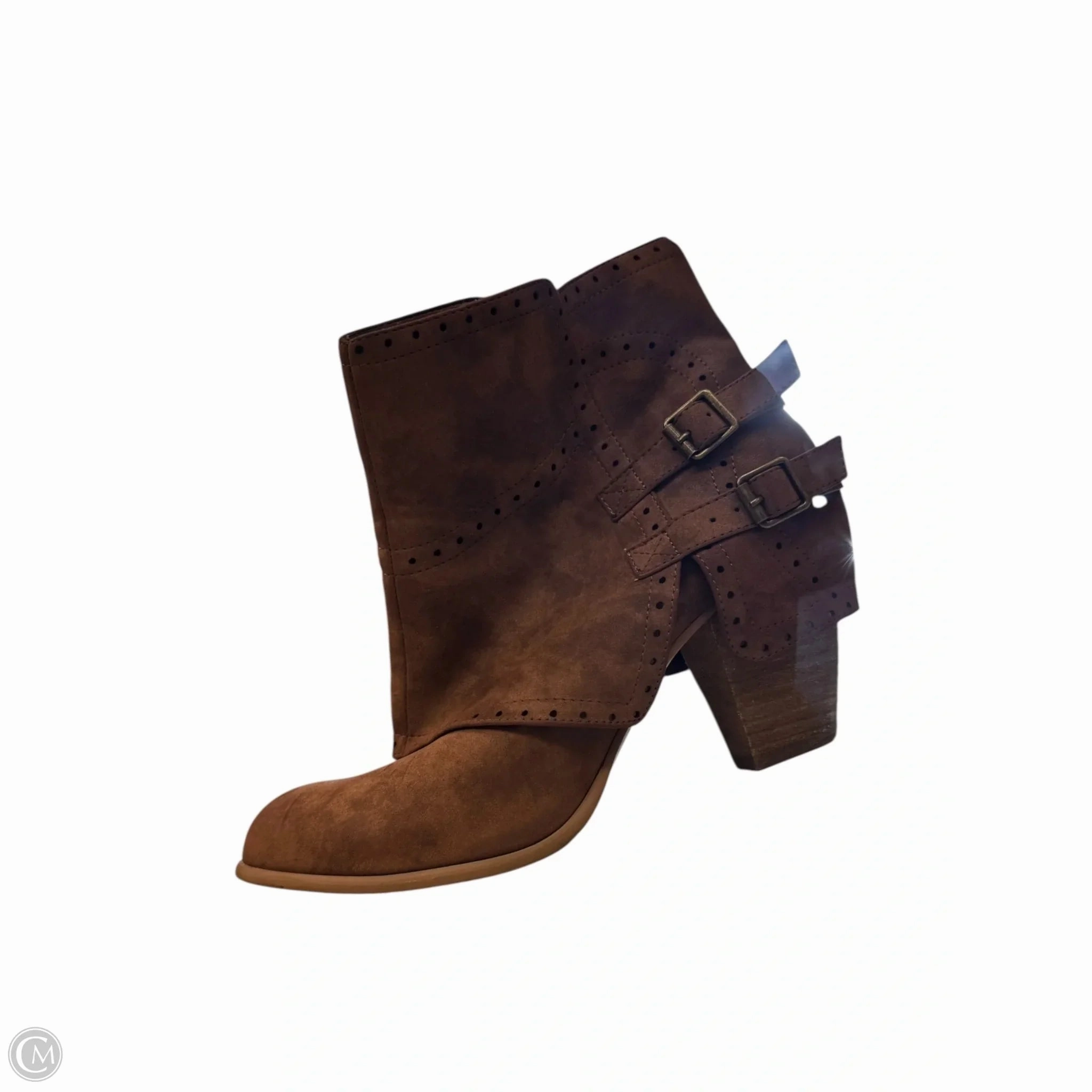 Mud Ground Boots Ankle Heels By Not Rated In Brown, Size: 9.5
