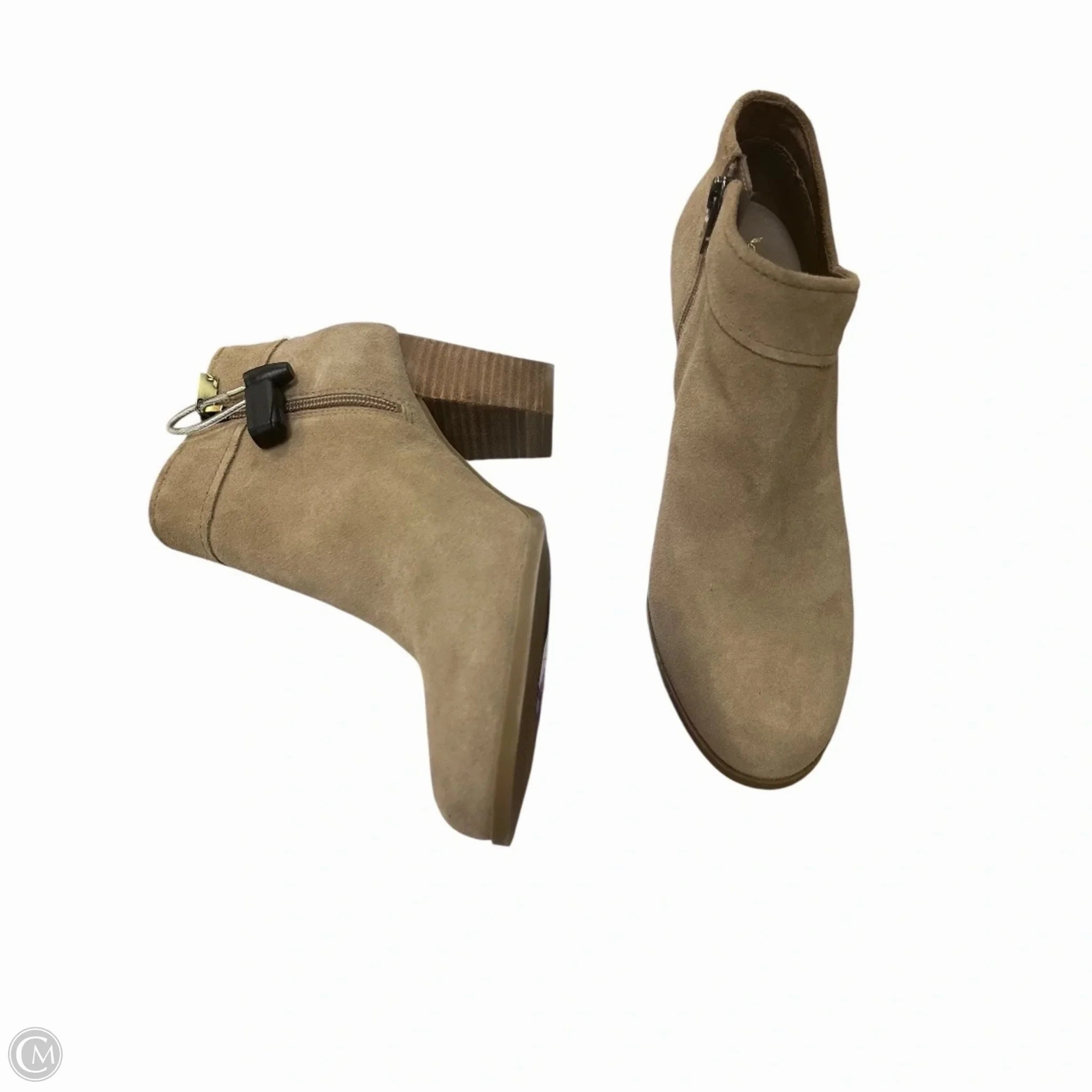 Boots Ankle Heels By Koolaburra By Ugg In Tan, Size: 10 Shaft Height Options