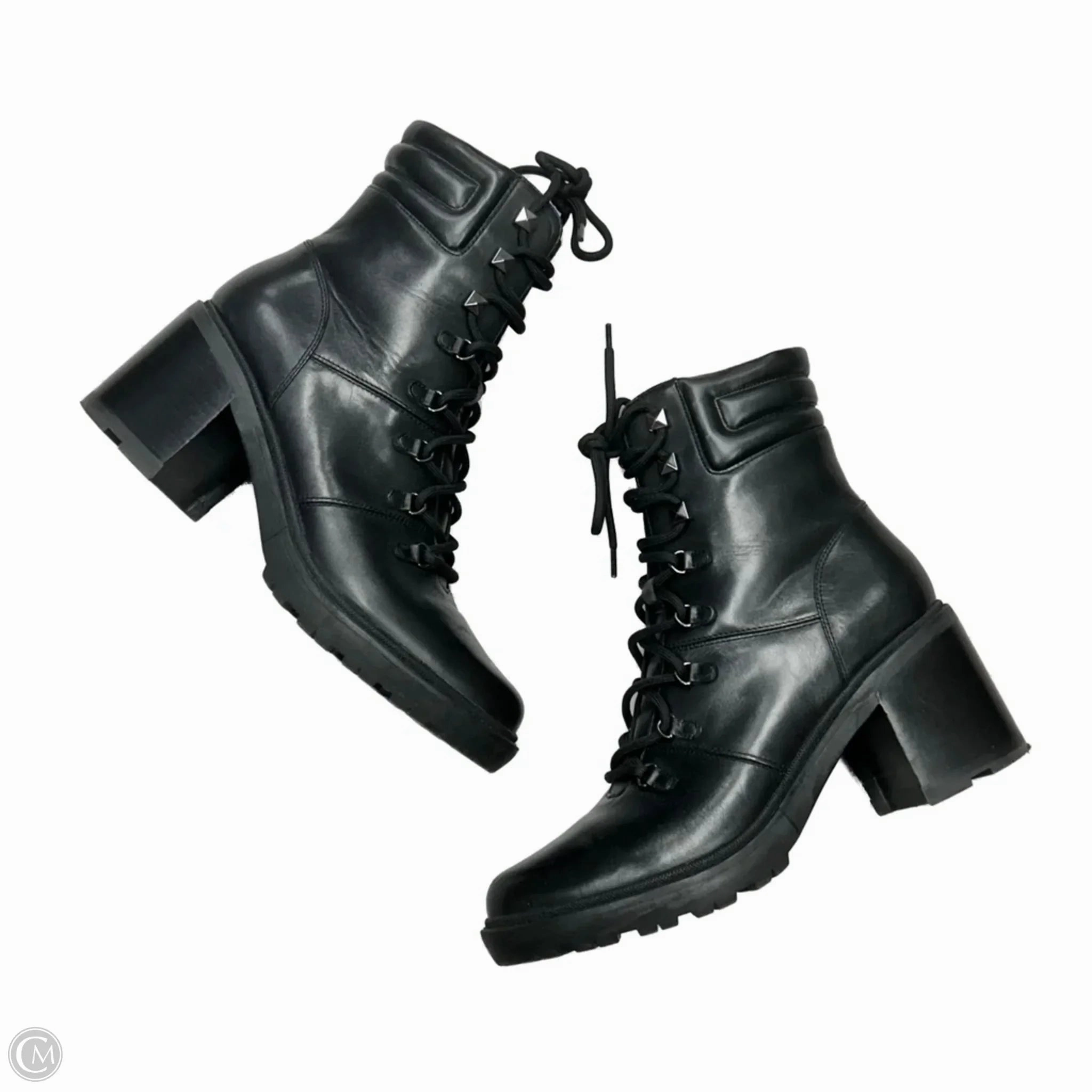 Stable Support Adventure Journey Boots Ankle Heels By Marc Fisher In Black, Size: 10