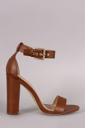 Liliana Buckled Ankle Strap Chunky Heel