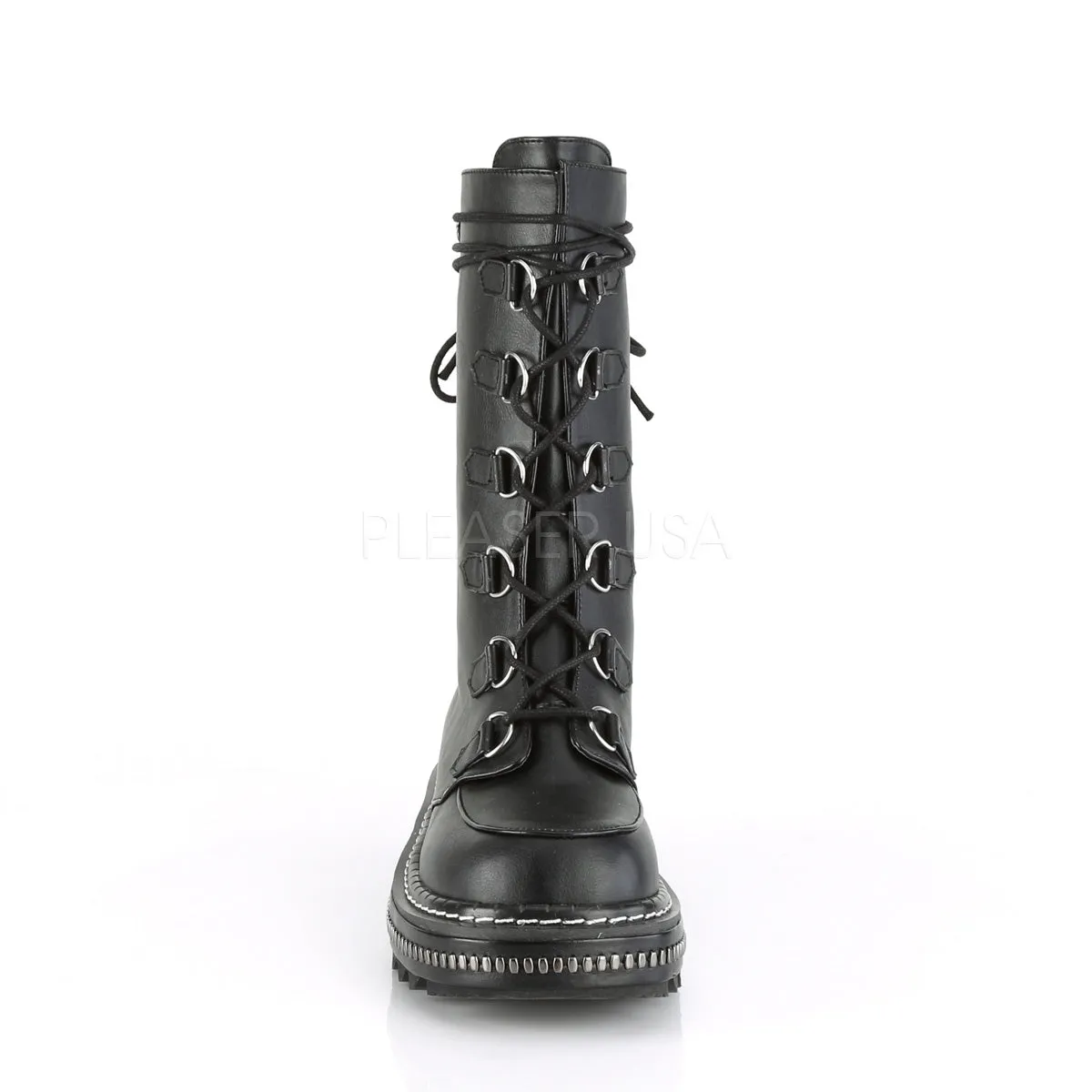 LILITH-270  Black Vegan Leather