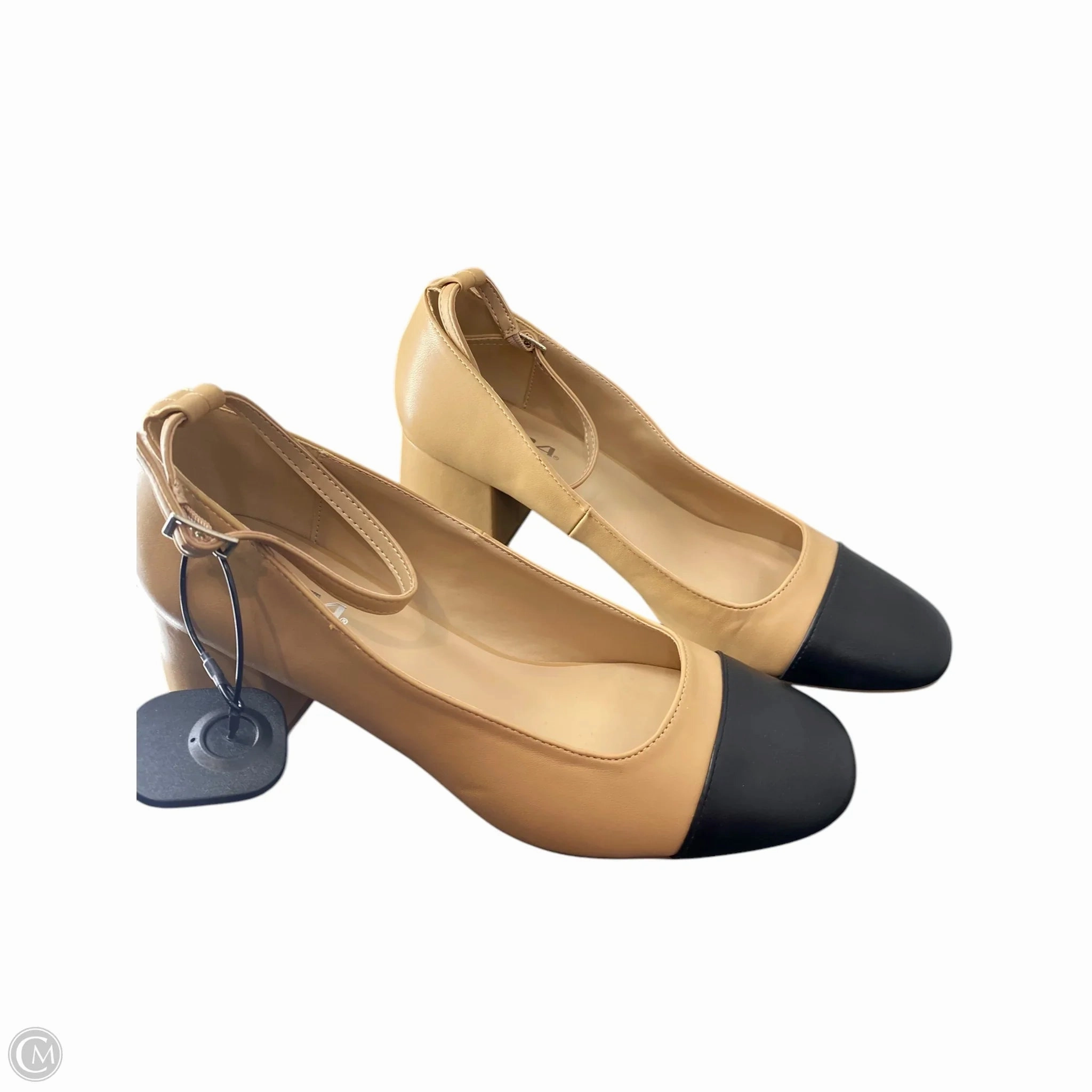 Shoes Heels Block By Soda In Black & Tan, Size: 10 Wide Heel Pumps Minimalist Heels