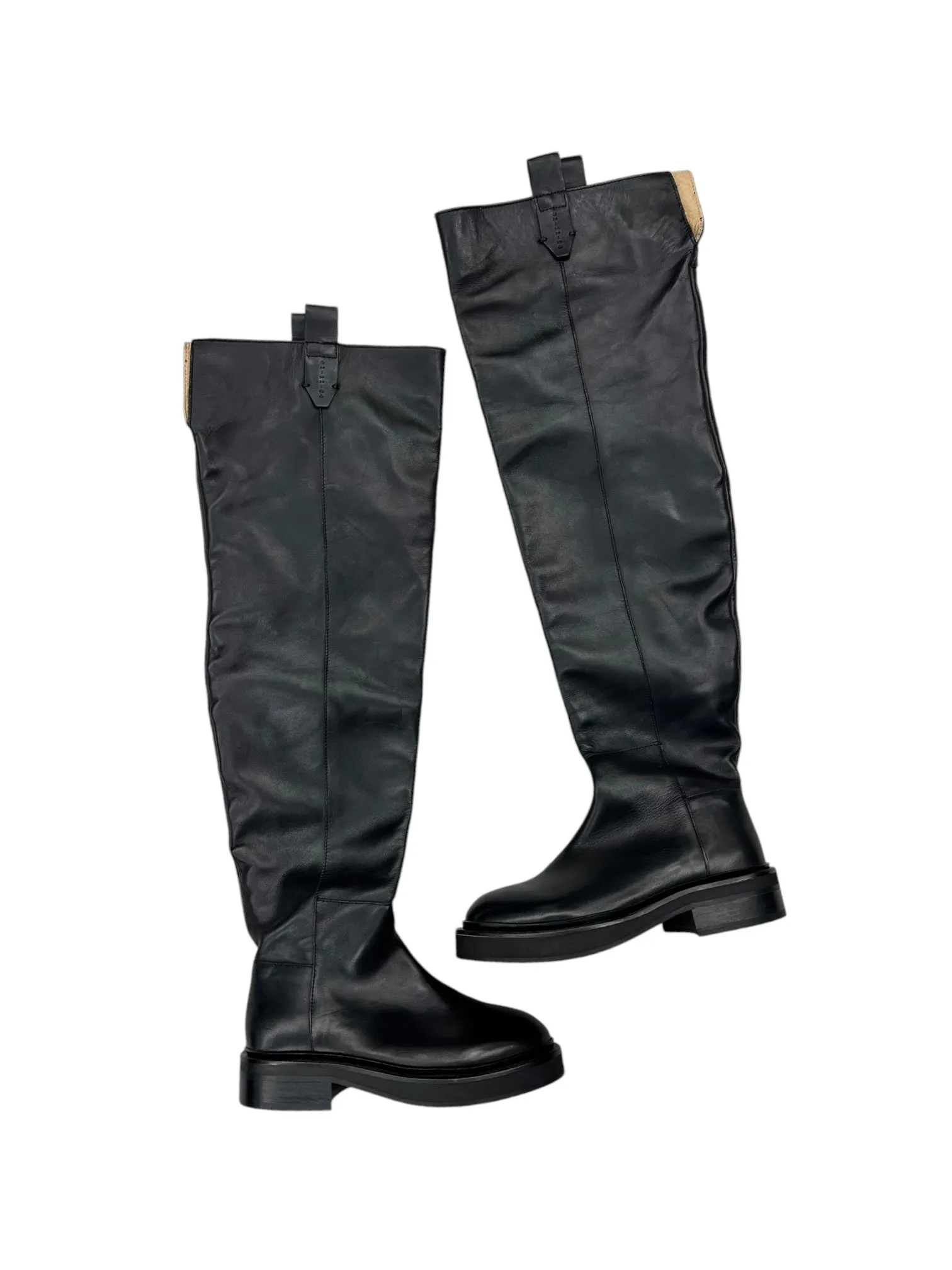 Boots Knee Heels By All Saints In Black, Size: 6 Iconic Walk Urban Edge