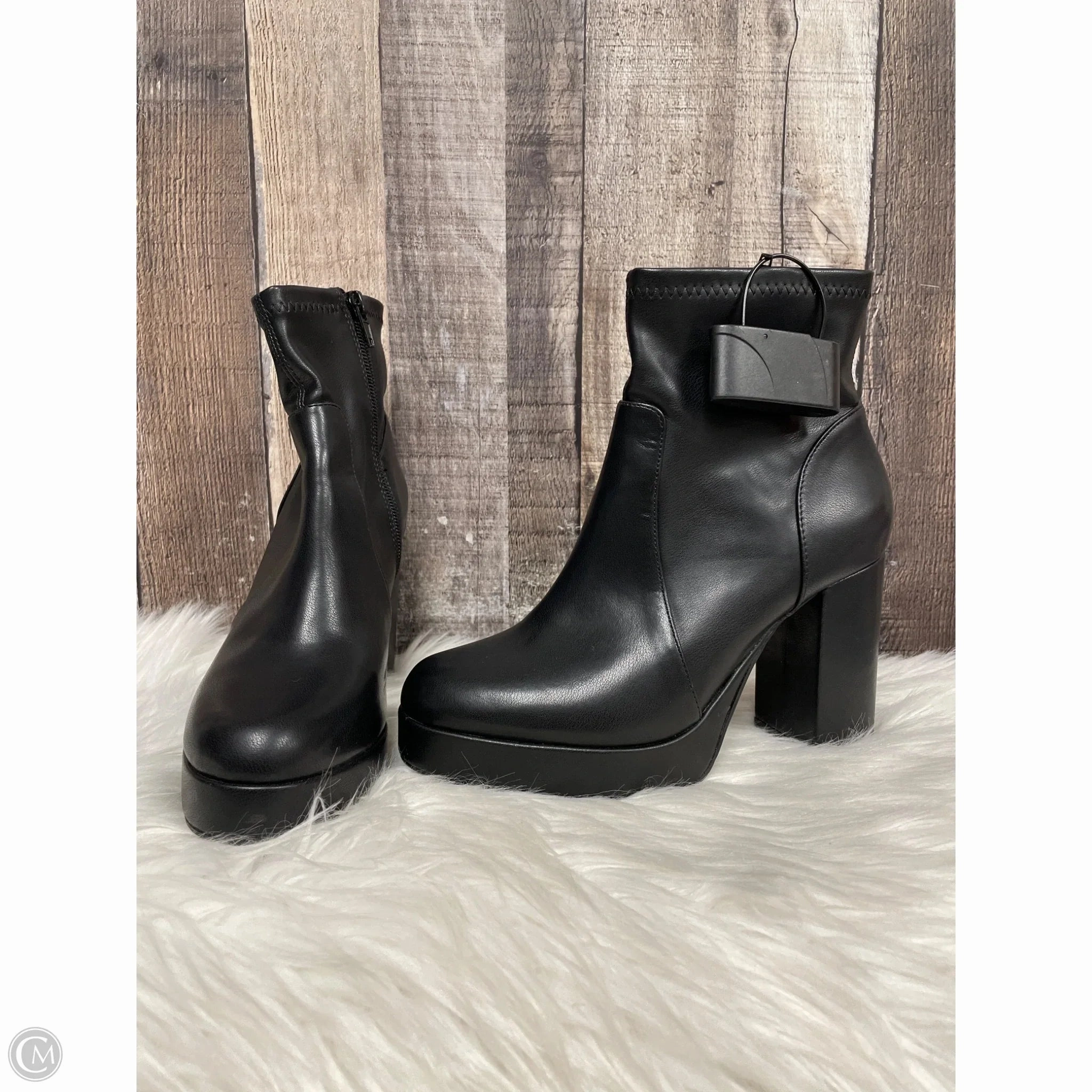 Shock Absorbing Winter Walker Boots Ankle Heels By House Of Harlow In Black, Size: 6.5
