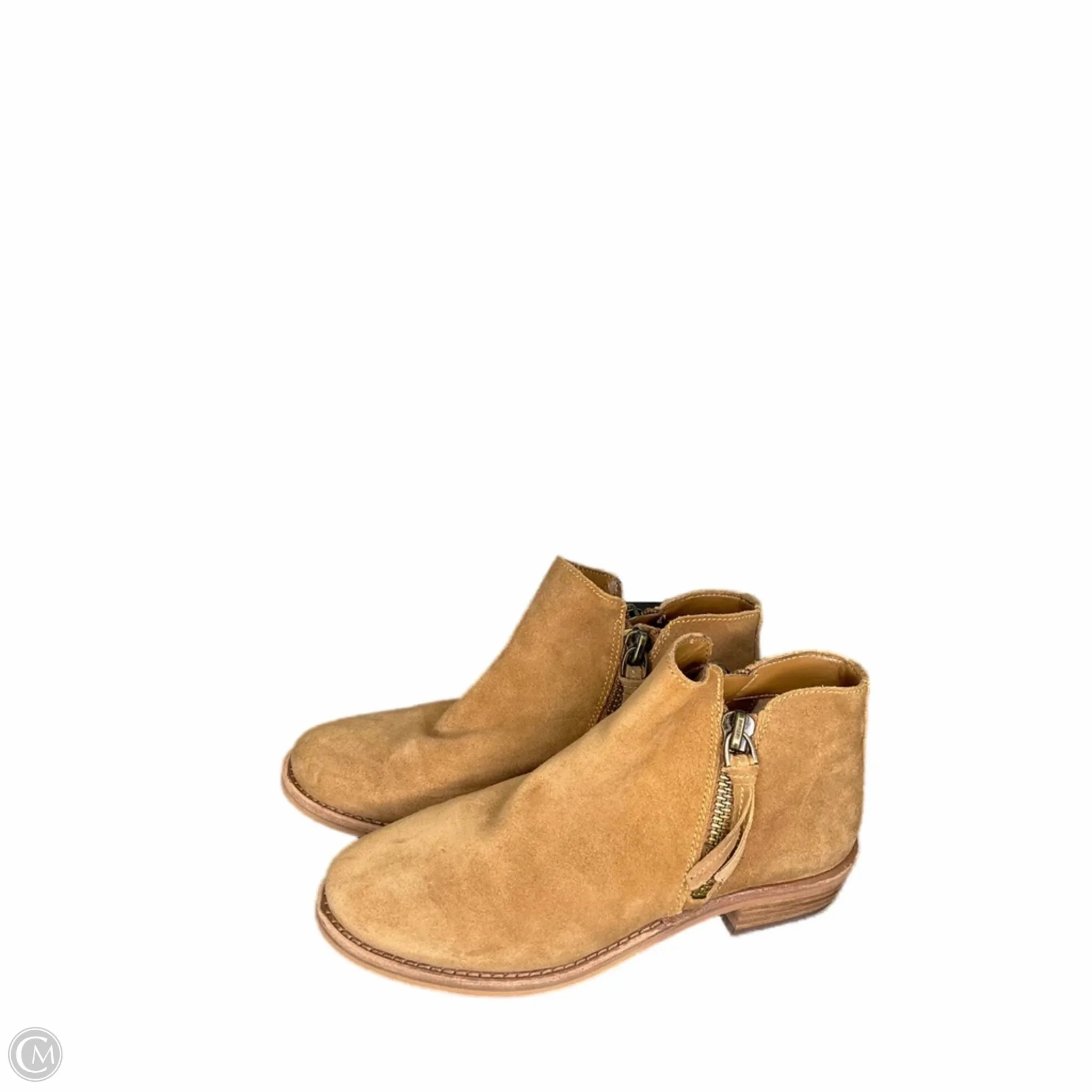 Boots Ankle Heels By Gianni Bini In Brown, Size: 7 Work Approved