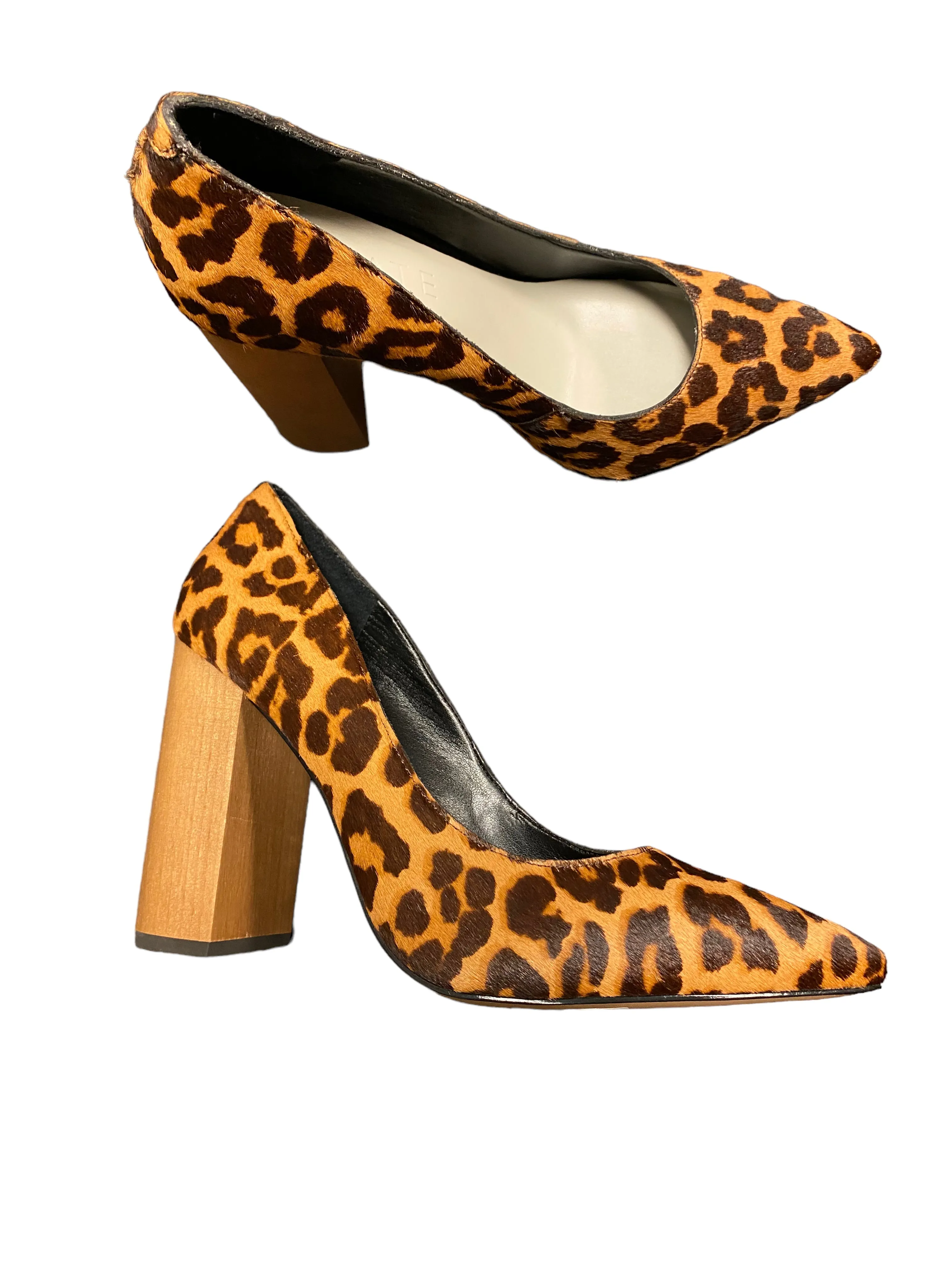 Animal Print Shoes Heels Block 1.state, Size 7.5 Smooth Style Occasion Footwear