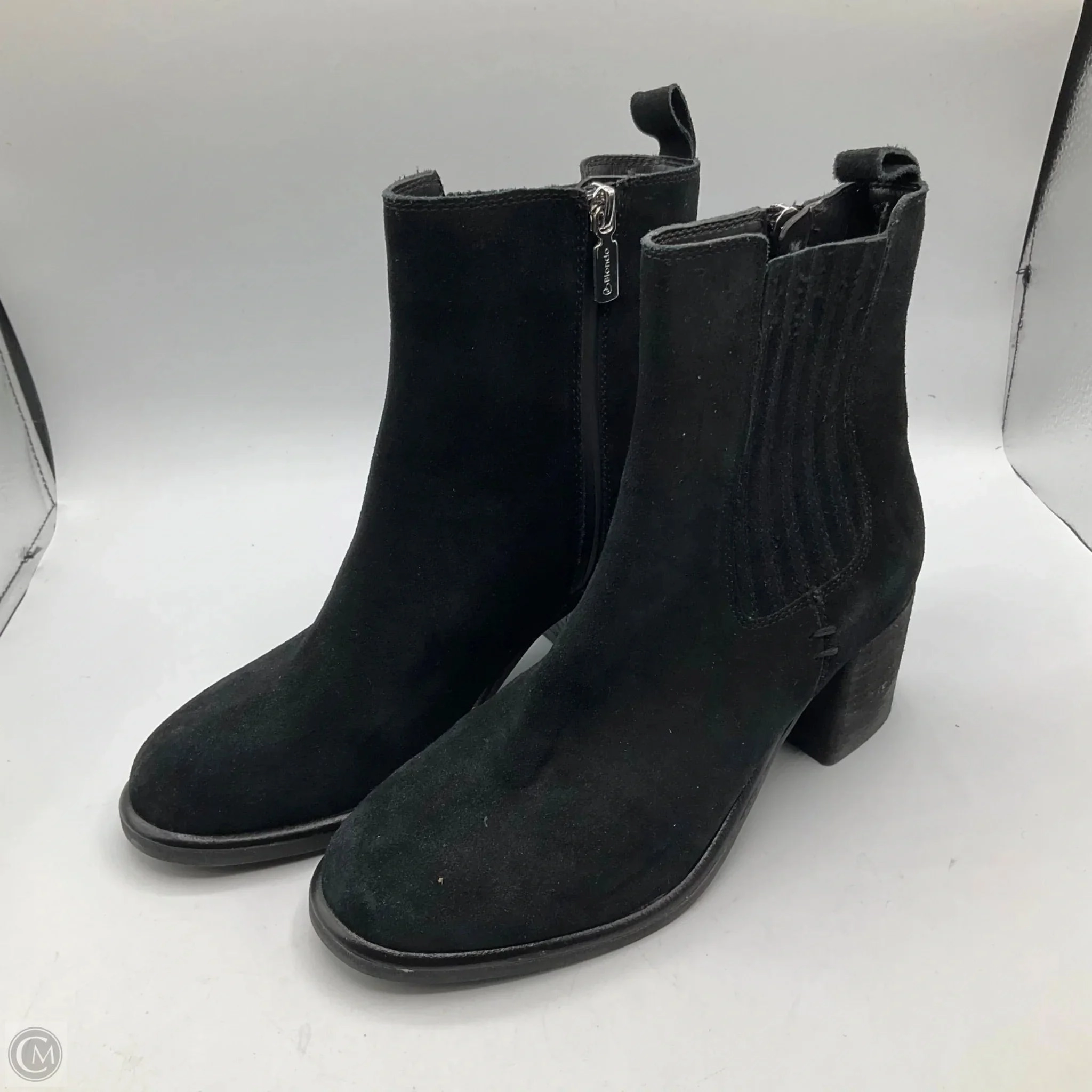 Open Toe Design Anti microbial coating Boots Ankle Heels By Blondo In Black, Size: 6