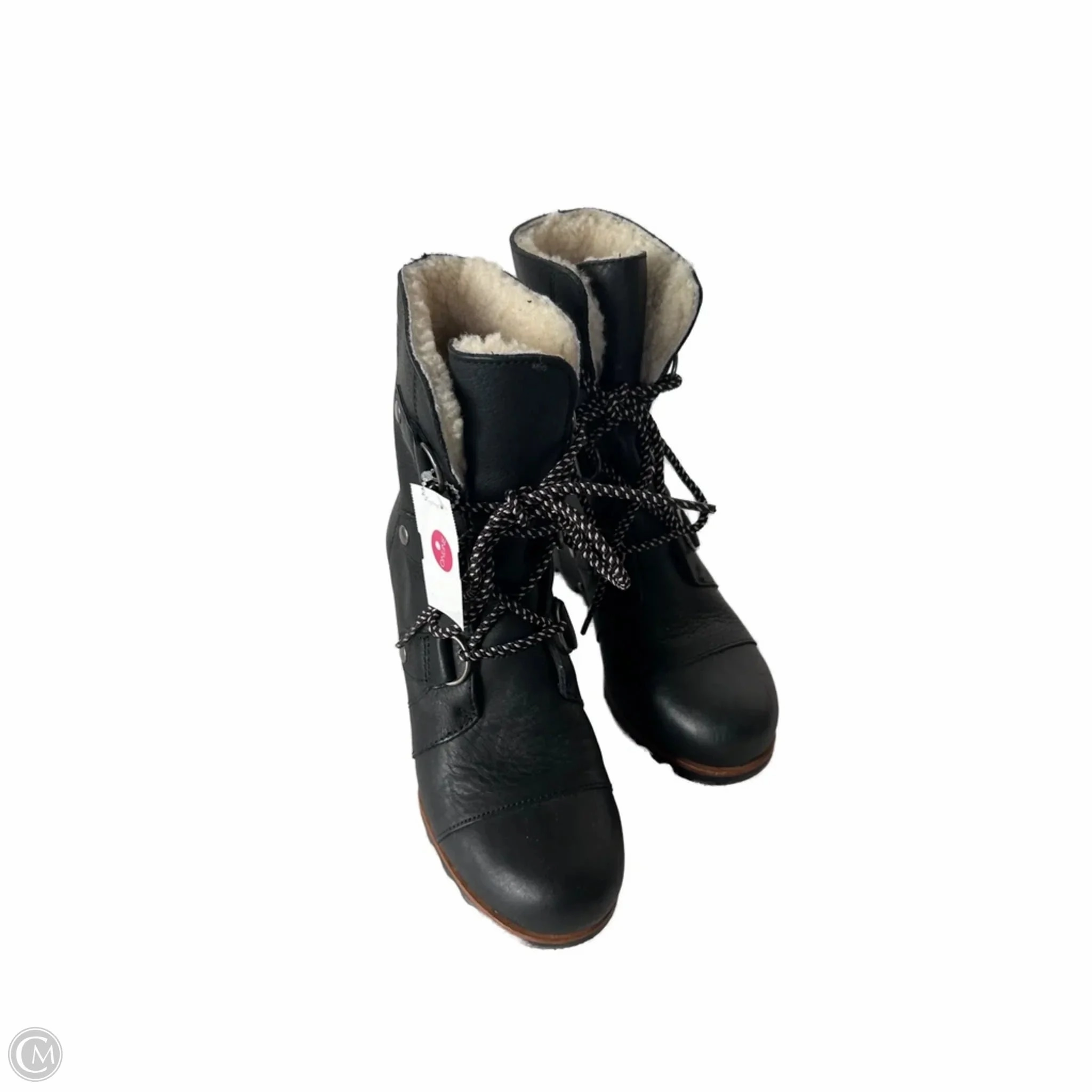 Boots Ankle Heels By Sorel In Black, Size: 7 Shock-absorbing