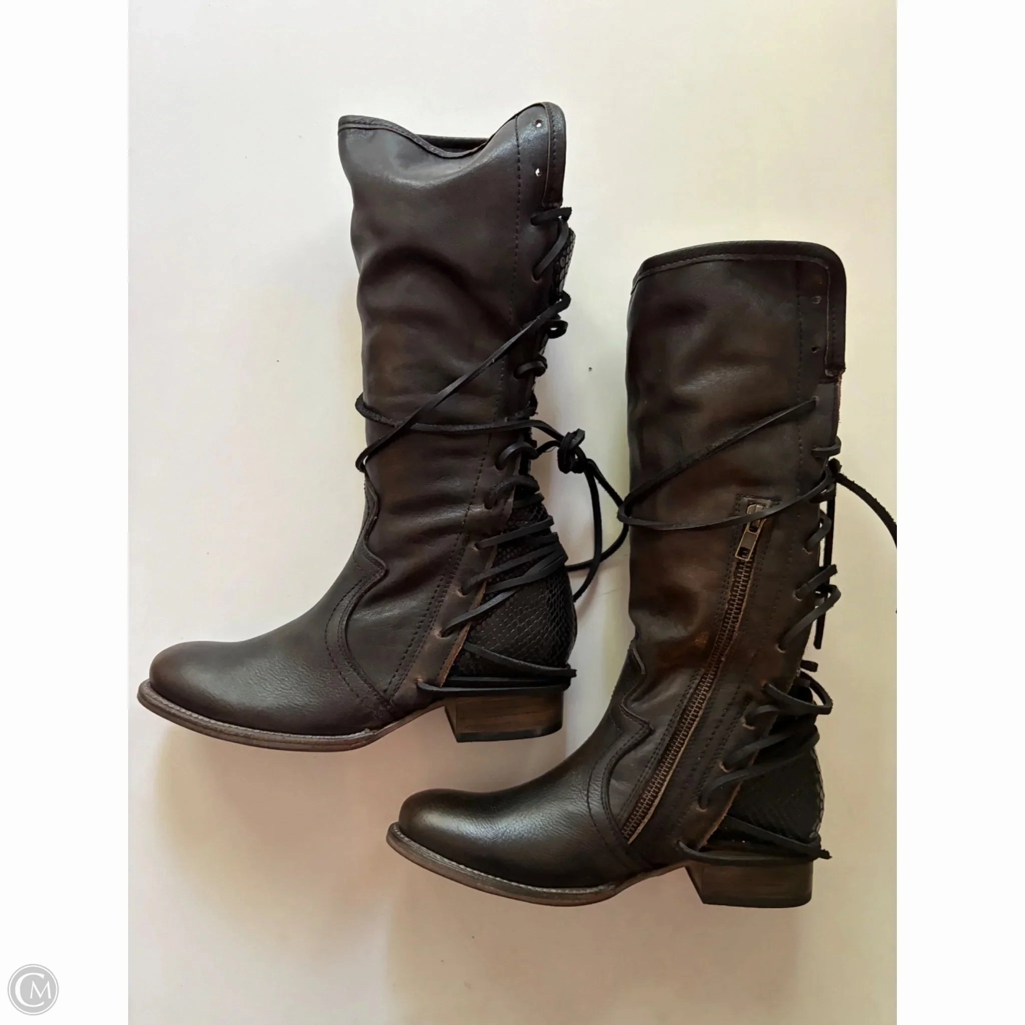 Boots Ankle Flats By Freebird In Black, Size: 7 Mud Resistant Work Commute