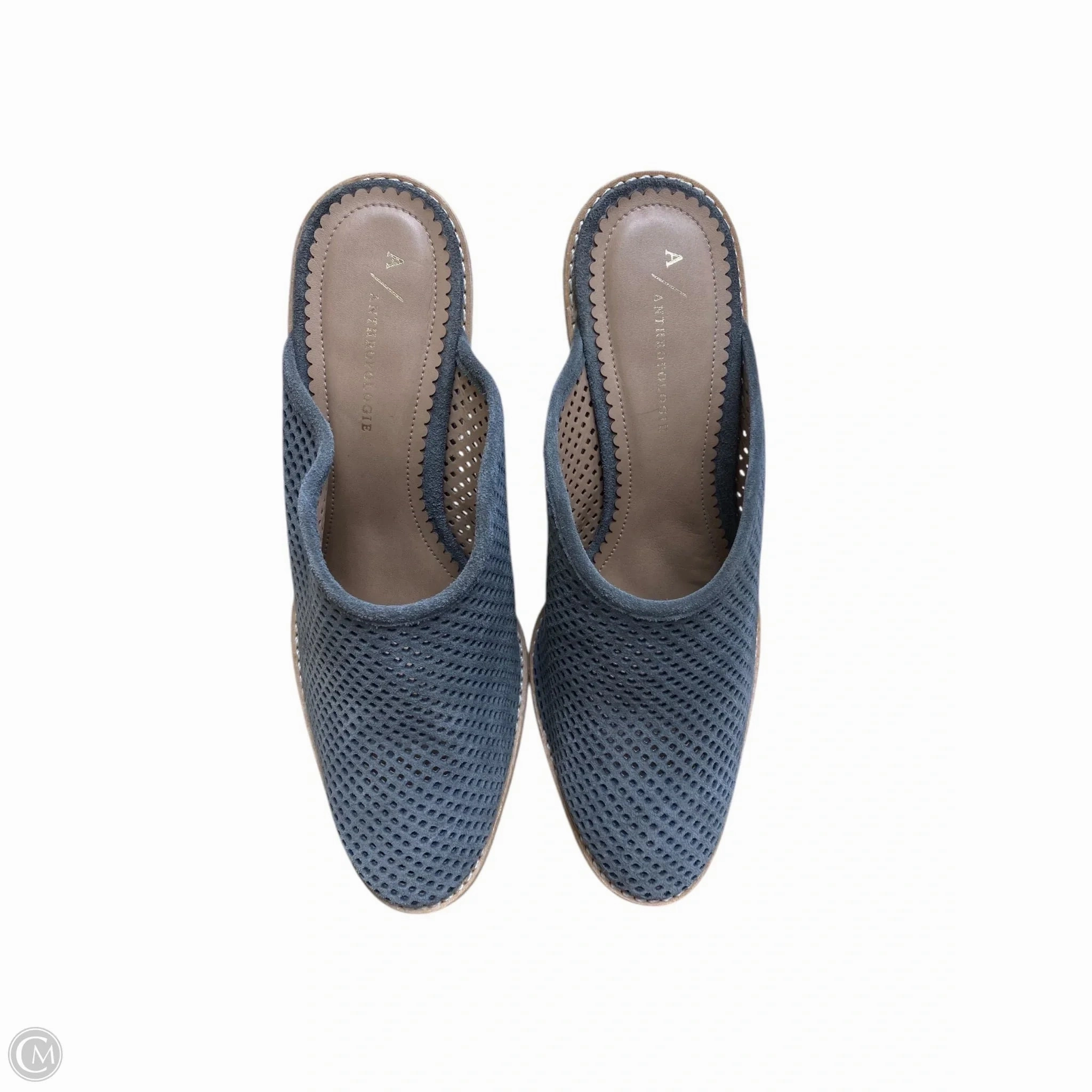 Shoes Heels Block By Anthropologie In Grey, Size: 8 Chic Element