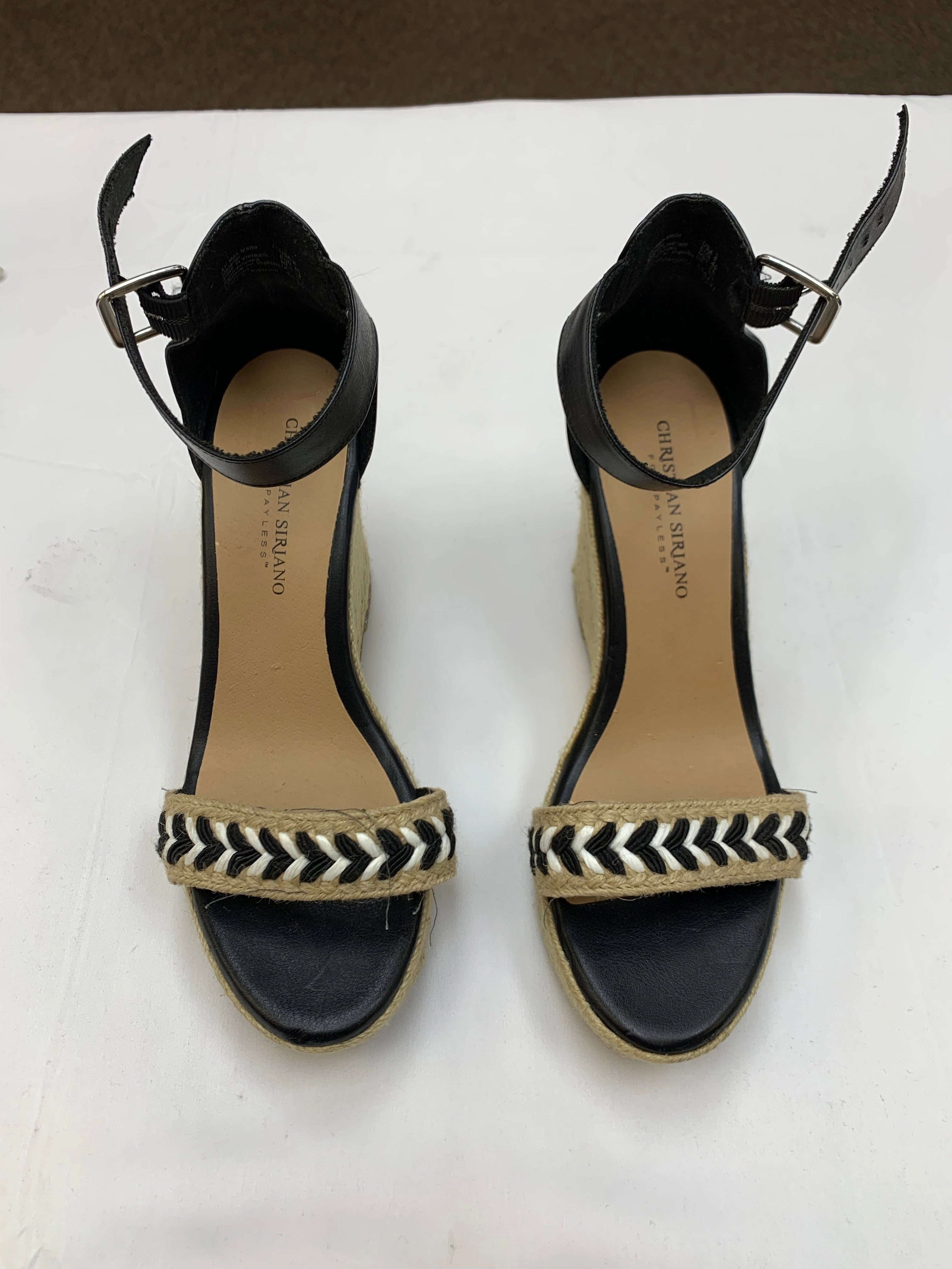 Shoes Heels Block By Christian Siriano In Tan, Size: 8 Open Toe Evening Pumps Performance