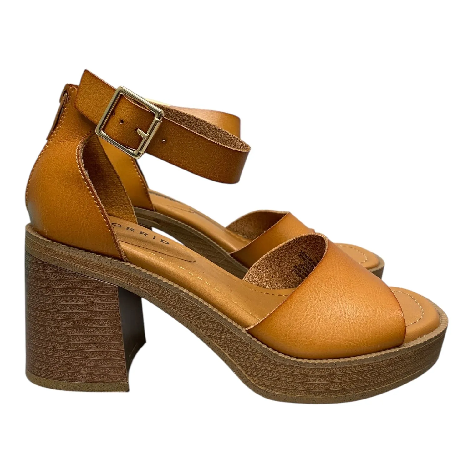 Shoes Heels Block By Torrid In Tan, Size:7 Urban Cool
